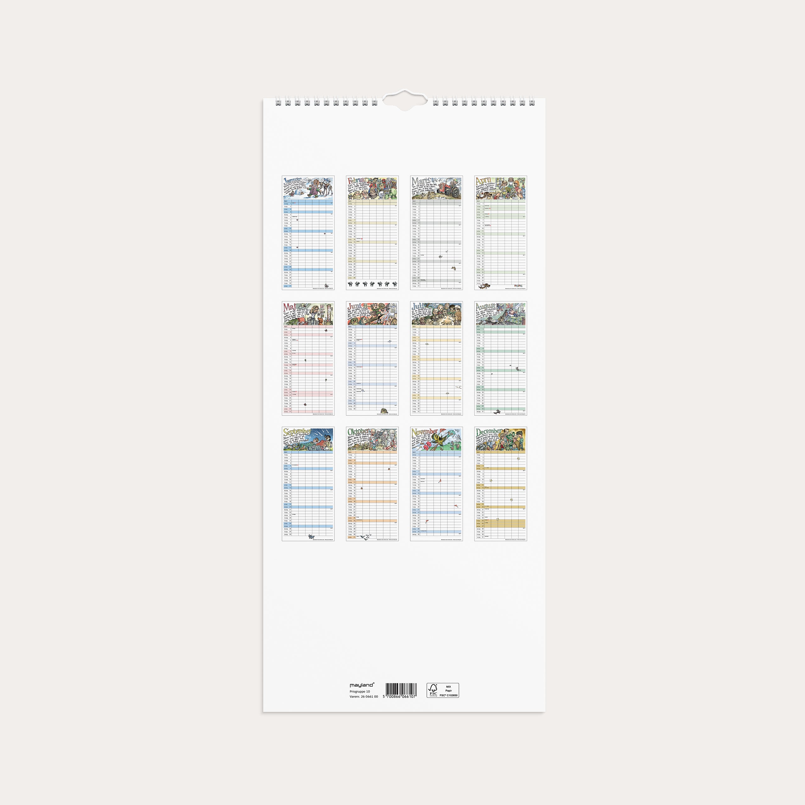 Familiekalender Otto Dickmeiss & Lilja Scherfig 2026