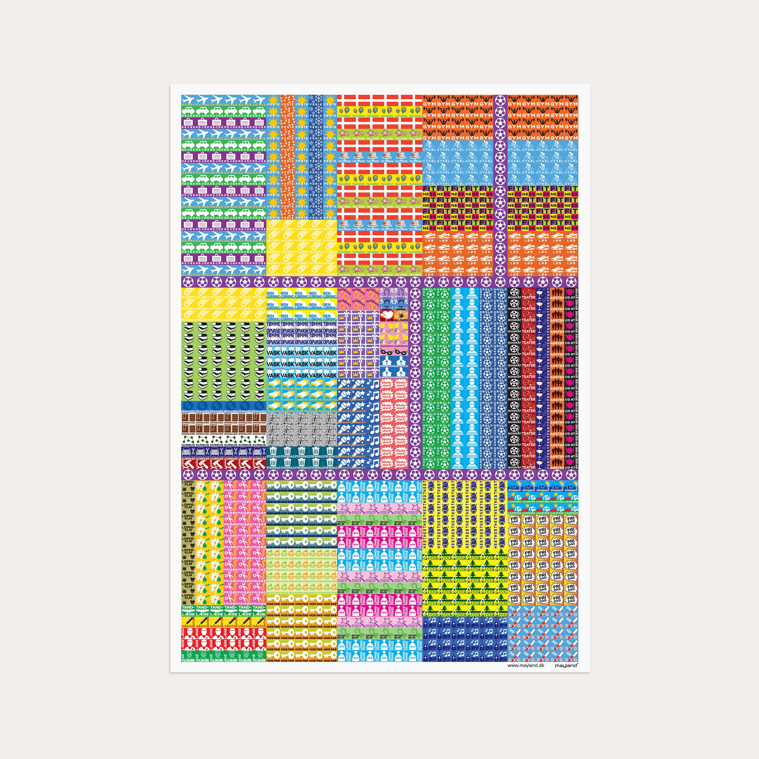 Familiekalender Otto Dickmeiss & Lilja Scherfig 6kol A3 2026