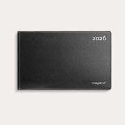 Mini bordkalender sort vinyl 2026