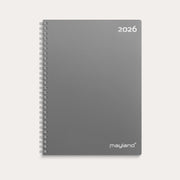 A5 ugekalender højformat mørkegrå PP-plast 2026