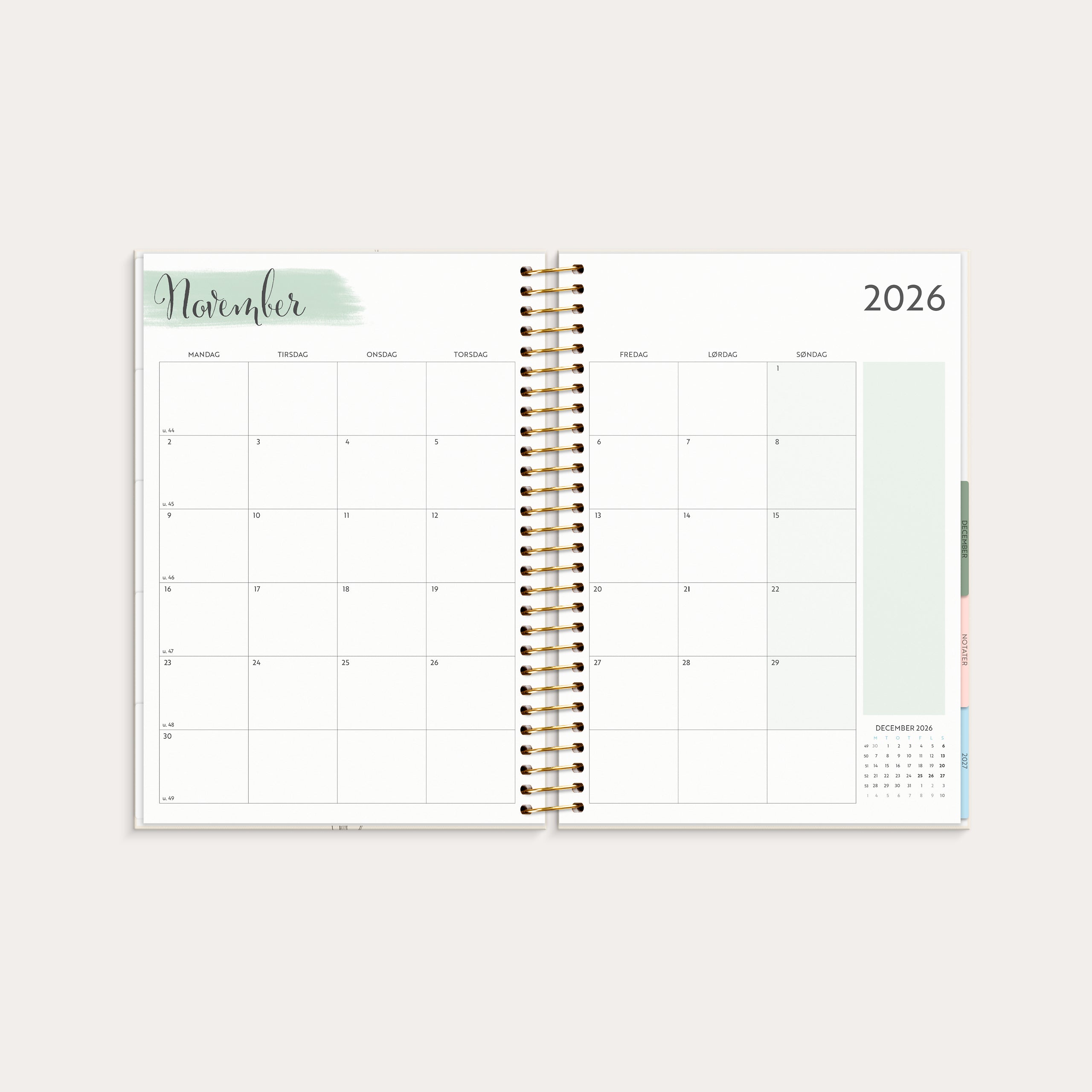 Life Organizer ugekalender 2026