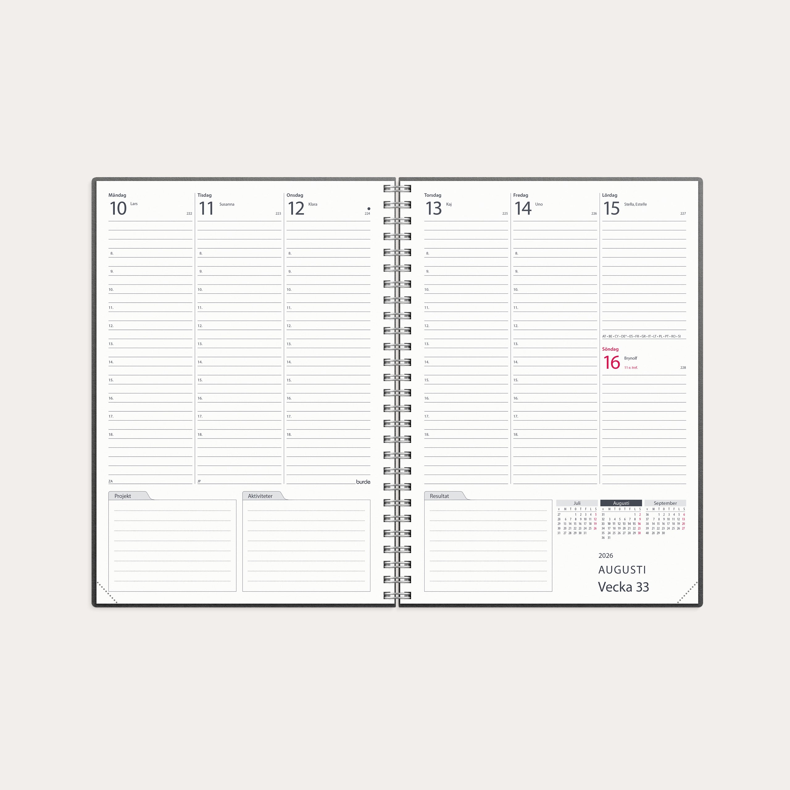 Kalender 2026 Projektkalendern