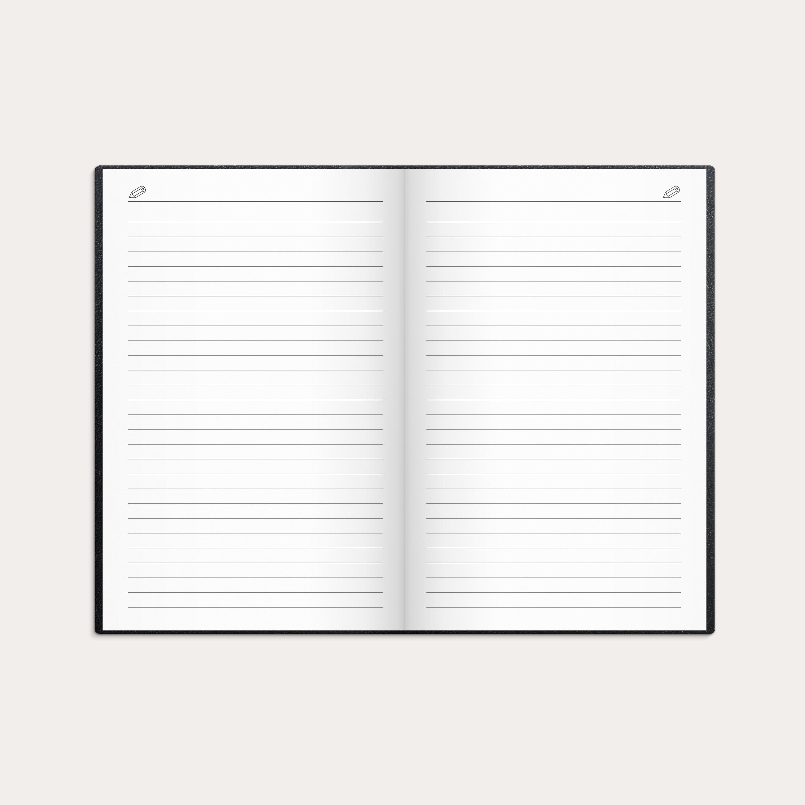 Kalender Stora Fick 2026 svart konstläder