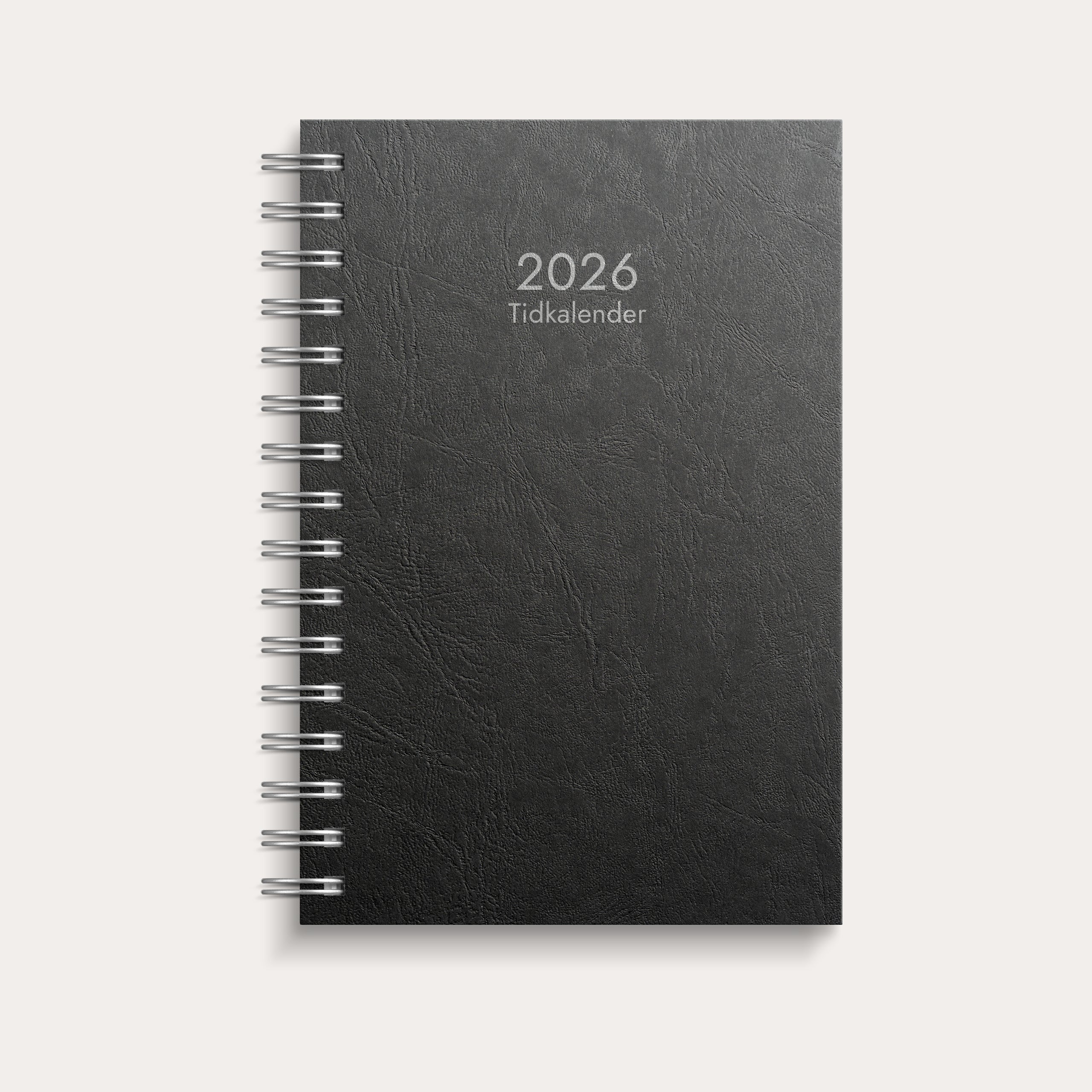 Kalender 2026 Tidkalender svart kartong