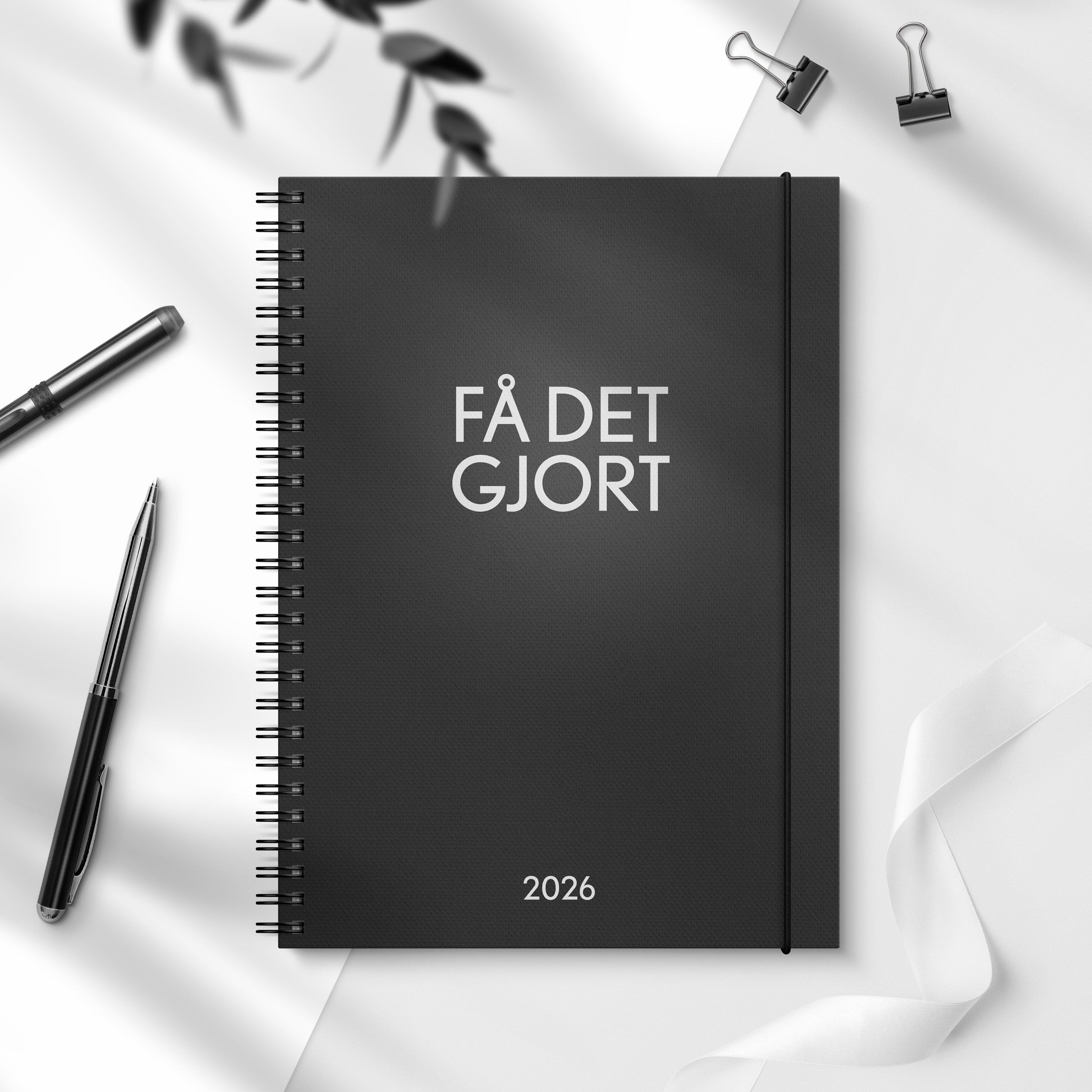 Kalender Få det gjort 2026 svart