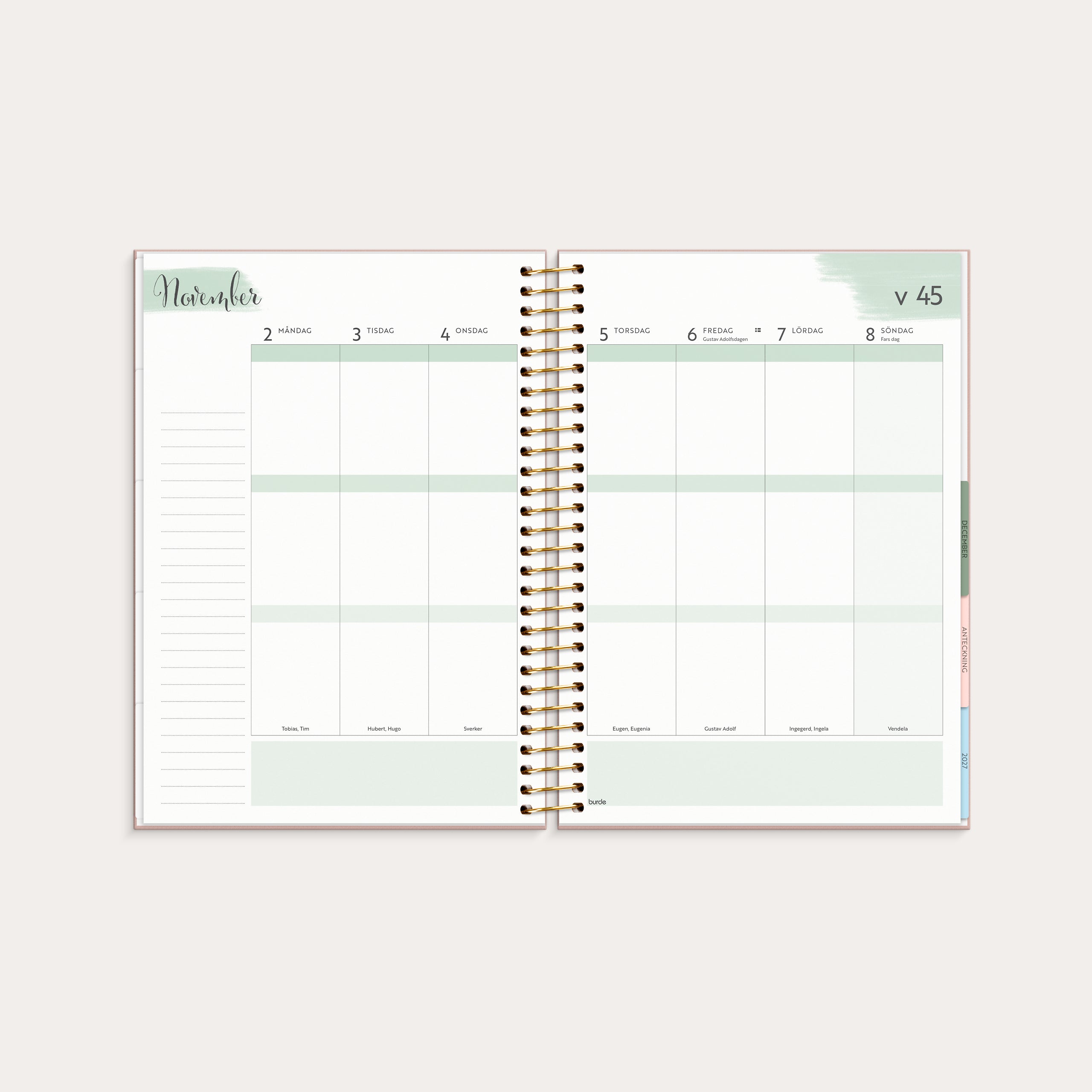 Life Organizer 2026 rosa