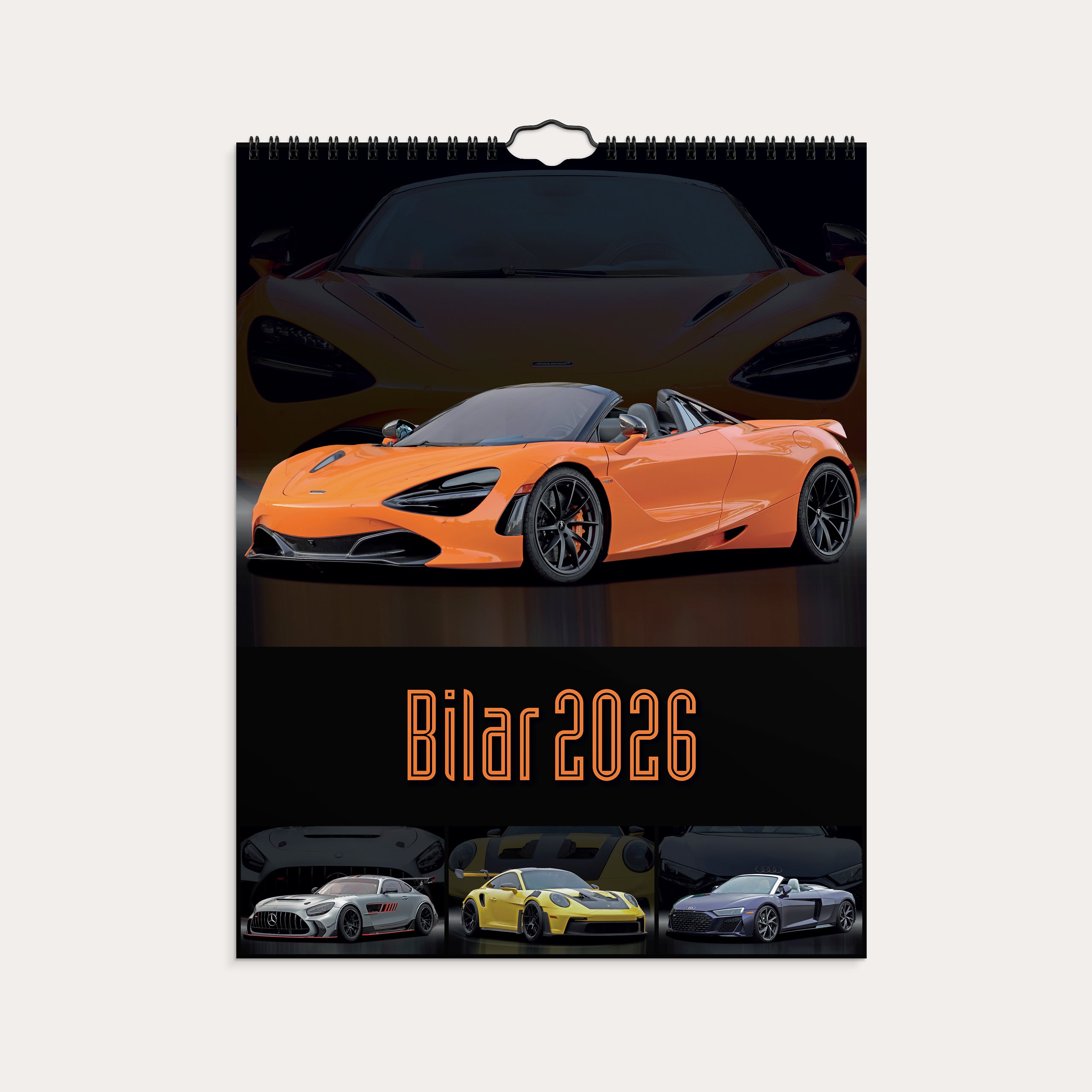 Väggkalender 2026 Bilar