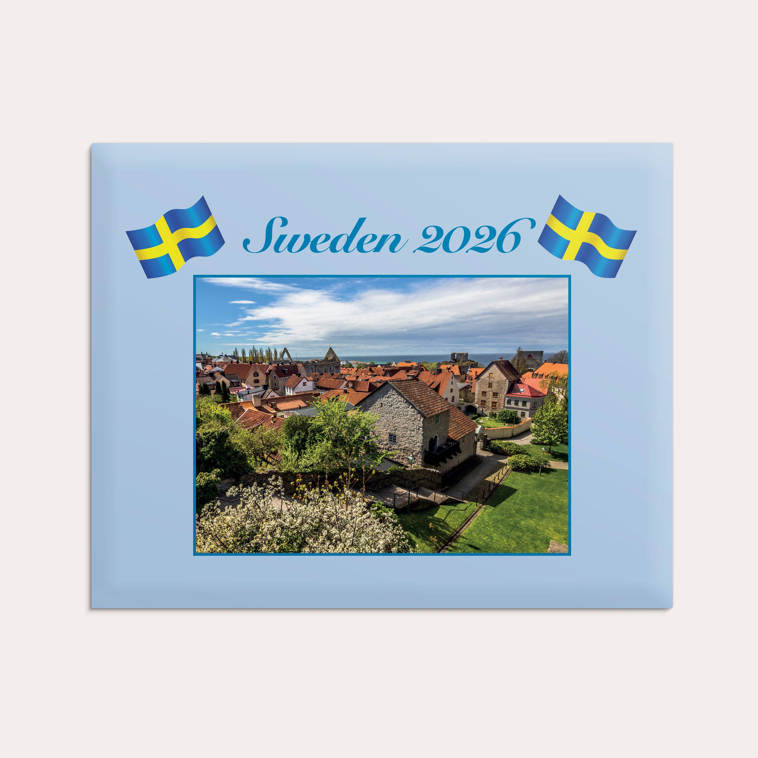 Väggkalender 2026 Sweden med kuvert