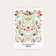Familjekalender 2026 Illustrerad blomster