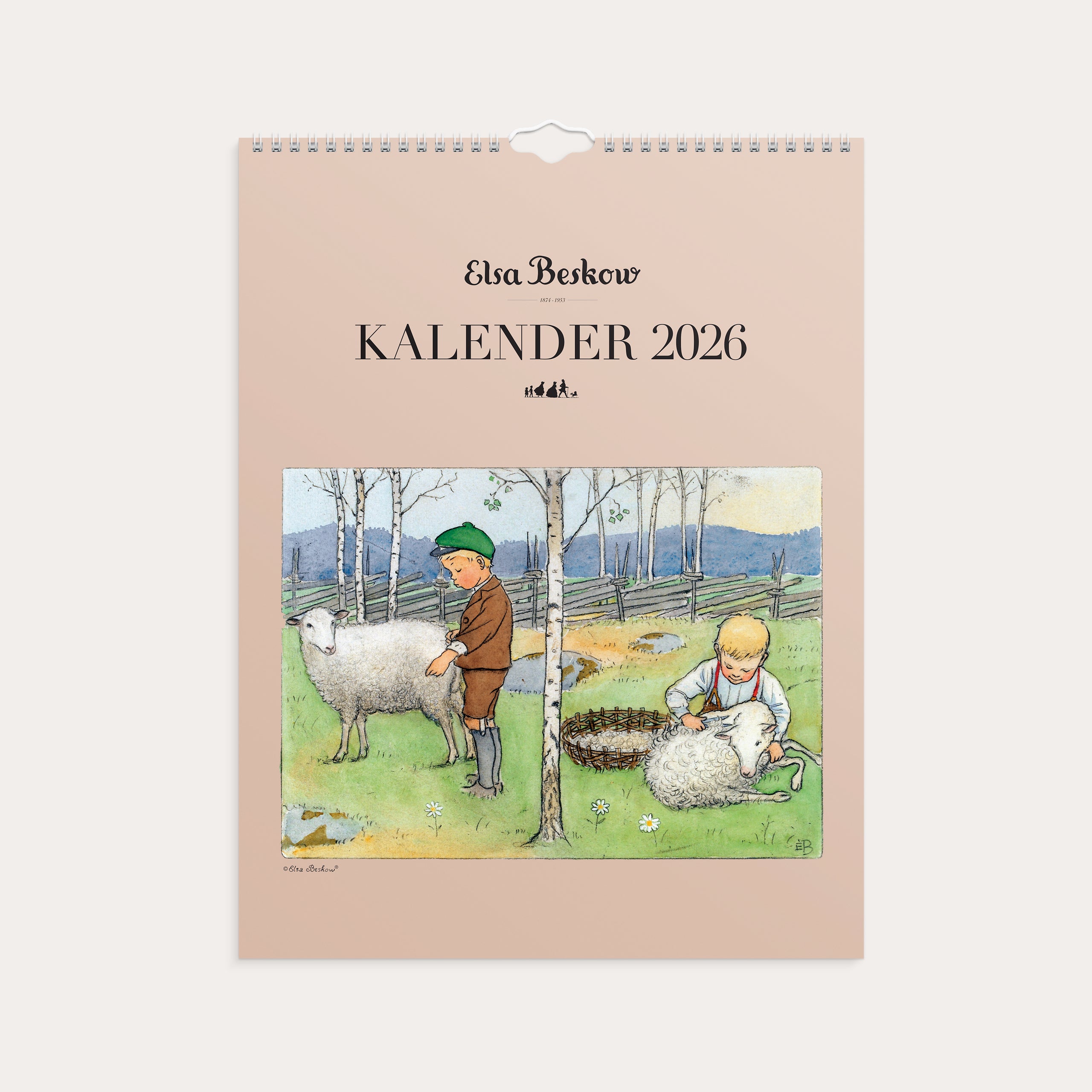 Väggkalender 2026 Elsa Beskow