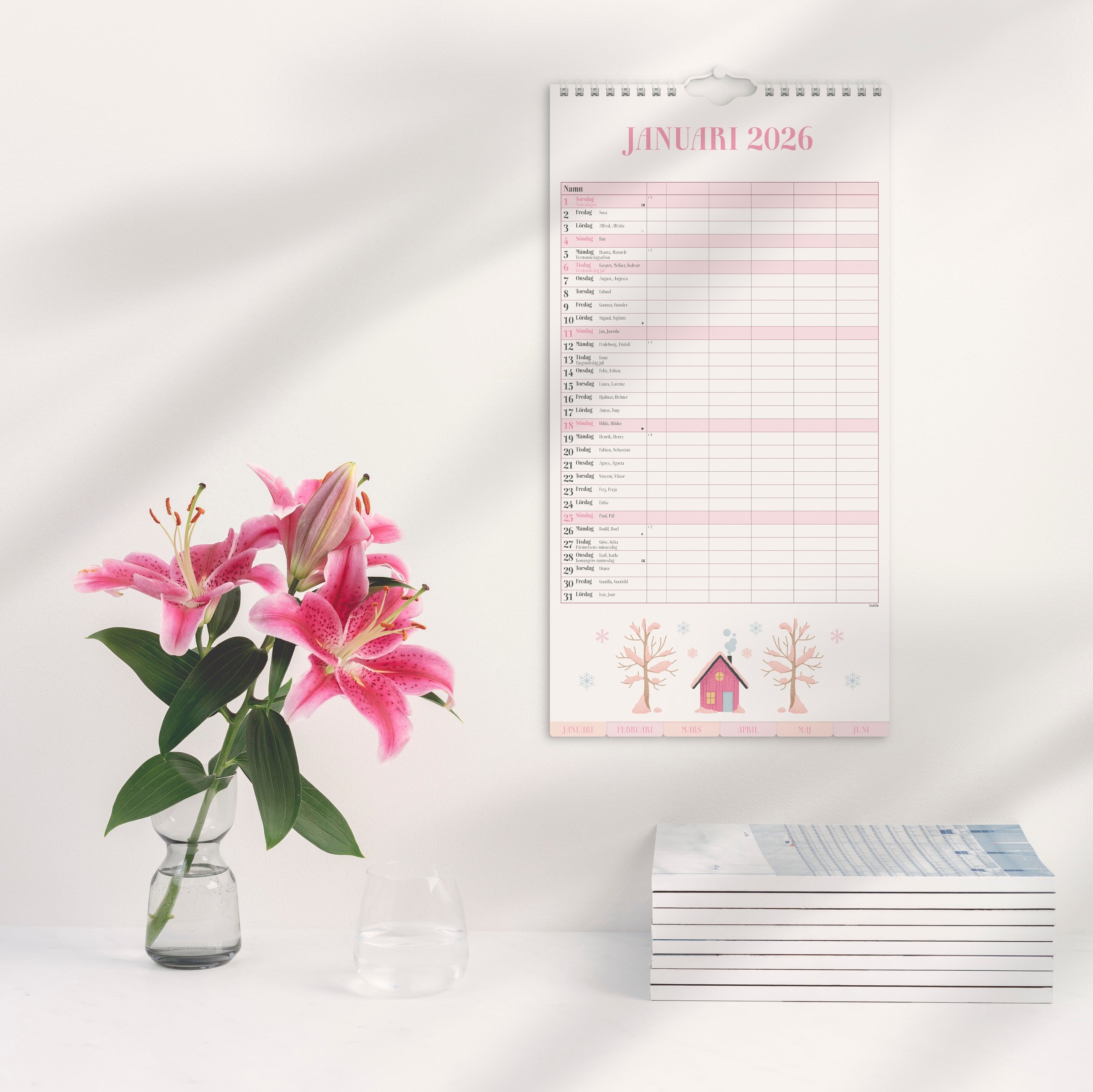 Familjekalender 2026 Annies familj