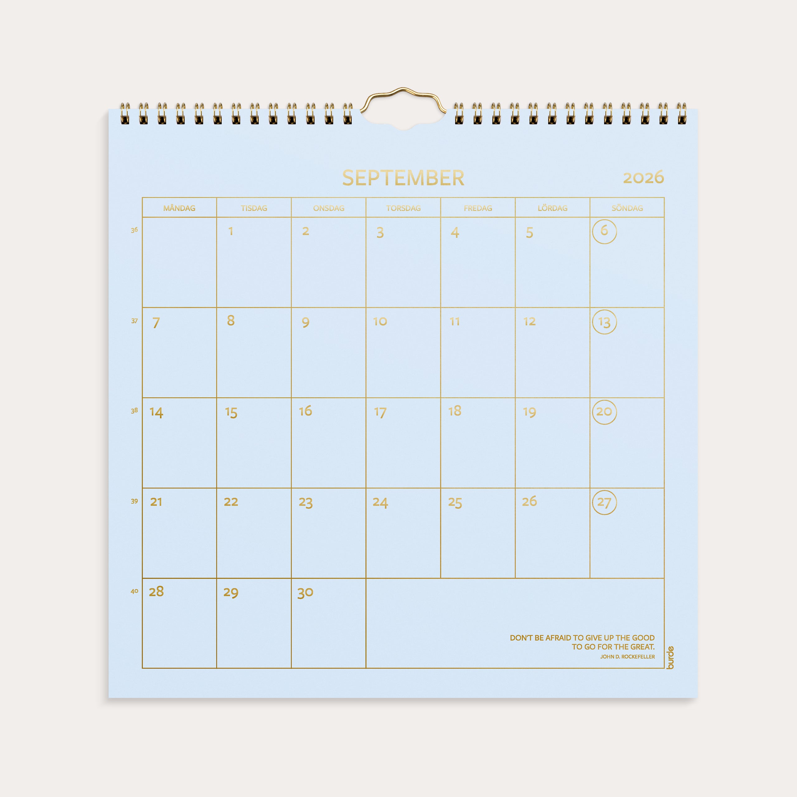 Väggkalender 2026 Color