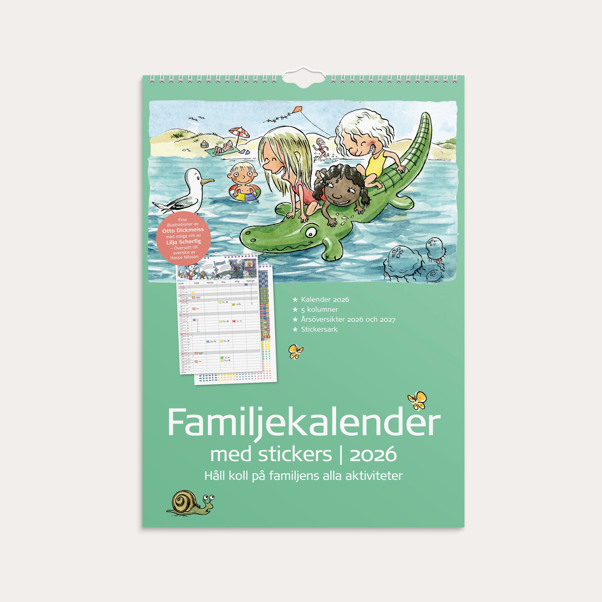 Familjekalender 2026 Stickers