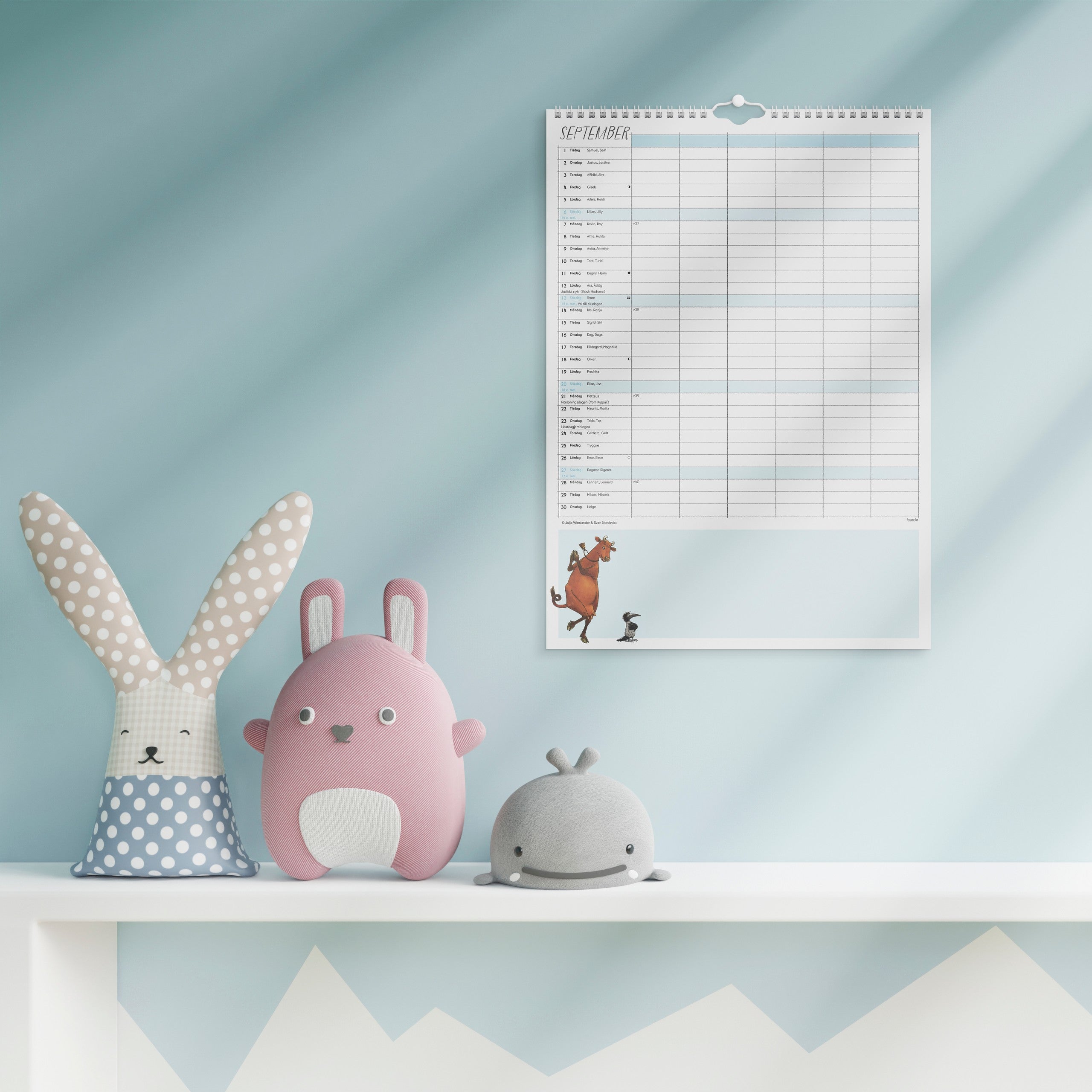 Familjekalender 2026 Mamma Mu