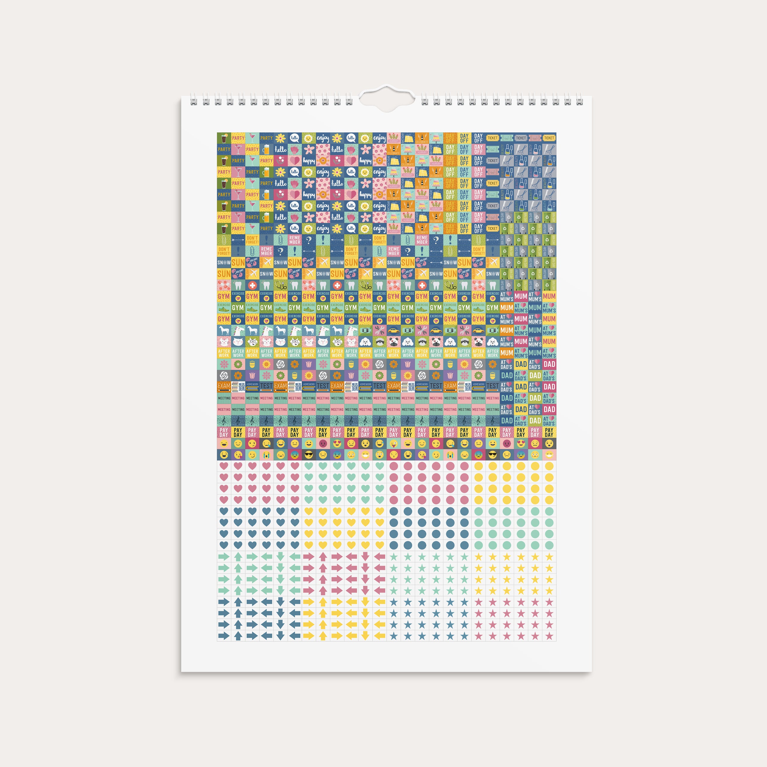 Väggkalender 2026 Doodle