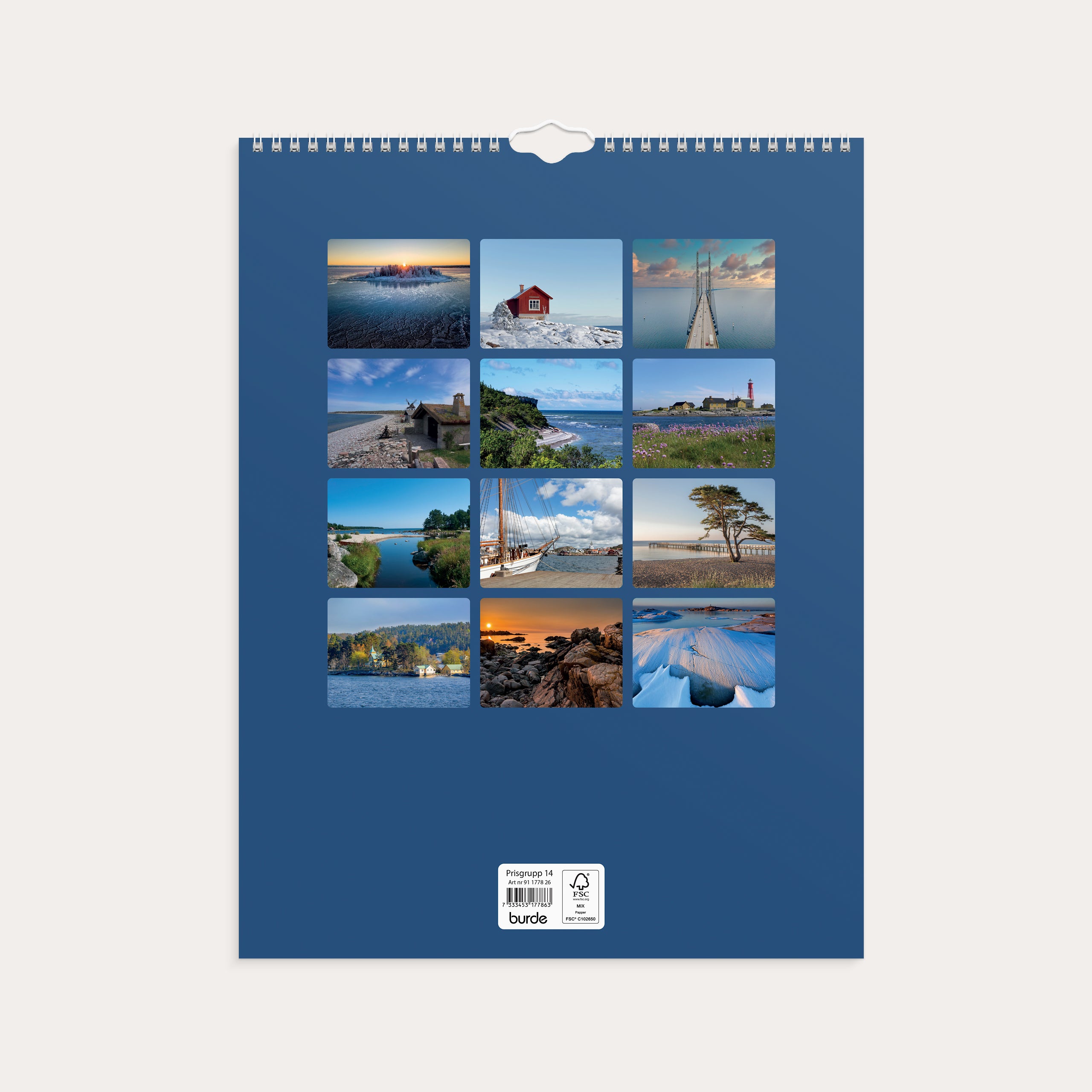 Väggkalender 2026 Svenska kusten