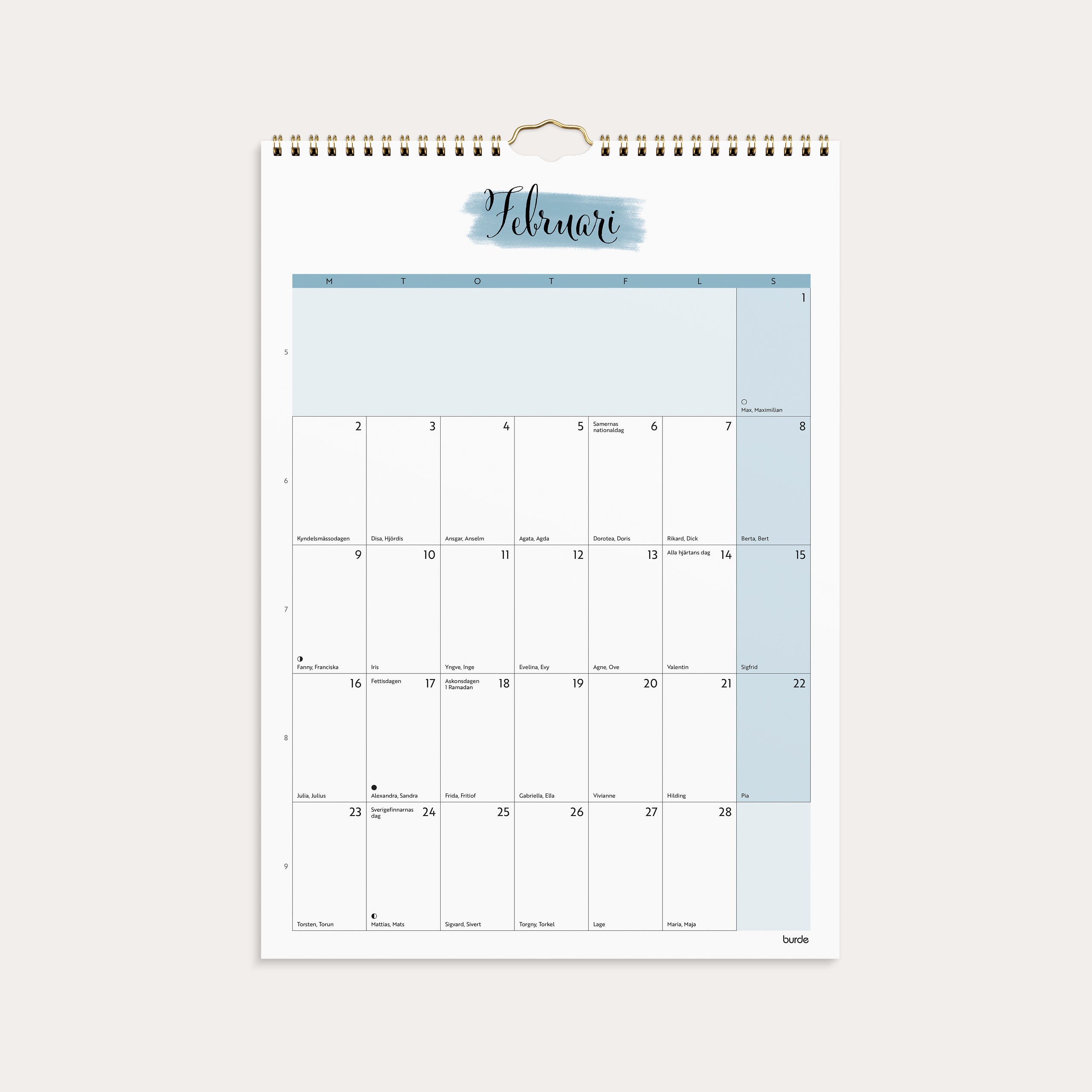 Väggkalender 2026 Life Organizer