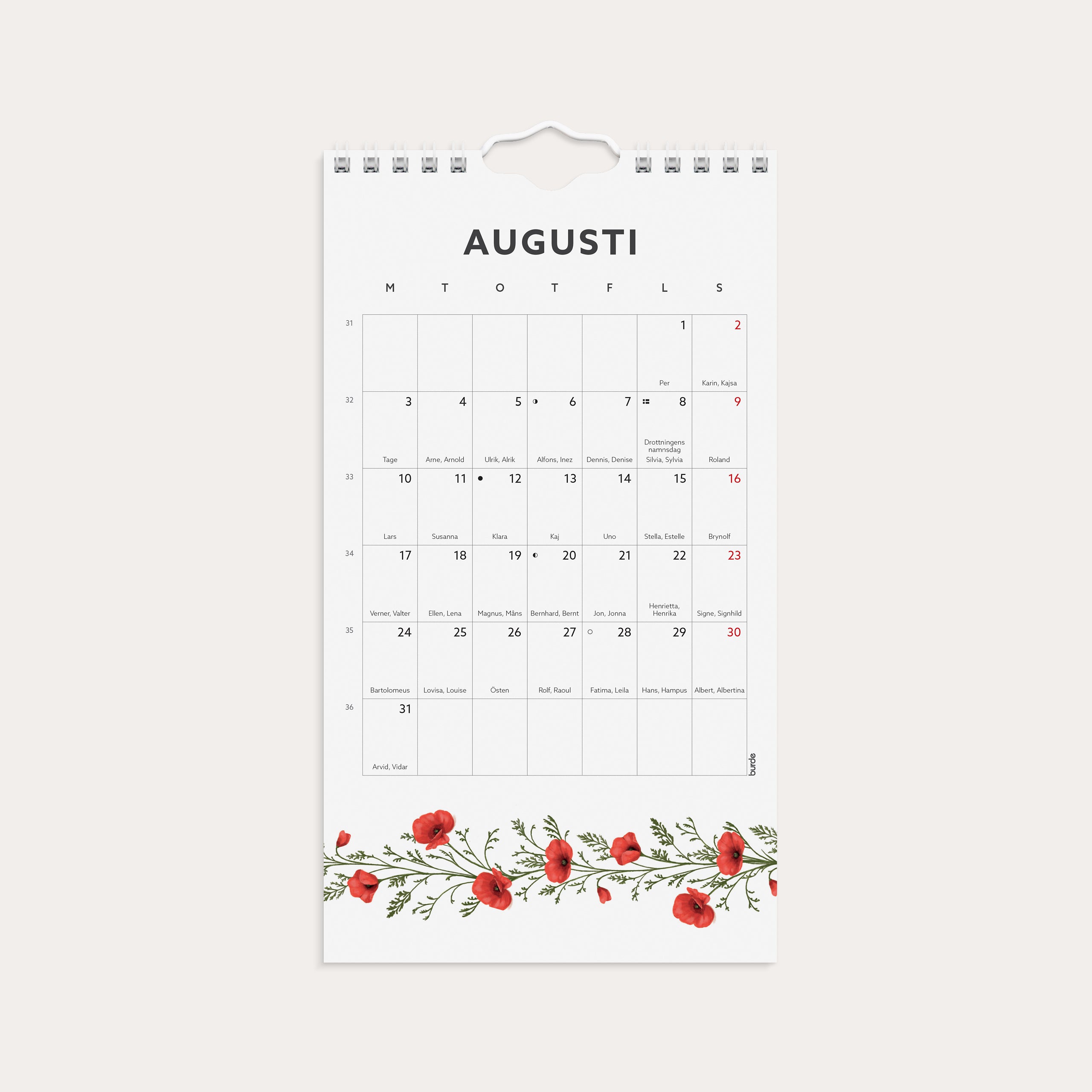 Väggkalender 2026 Mini Duo