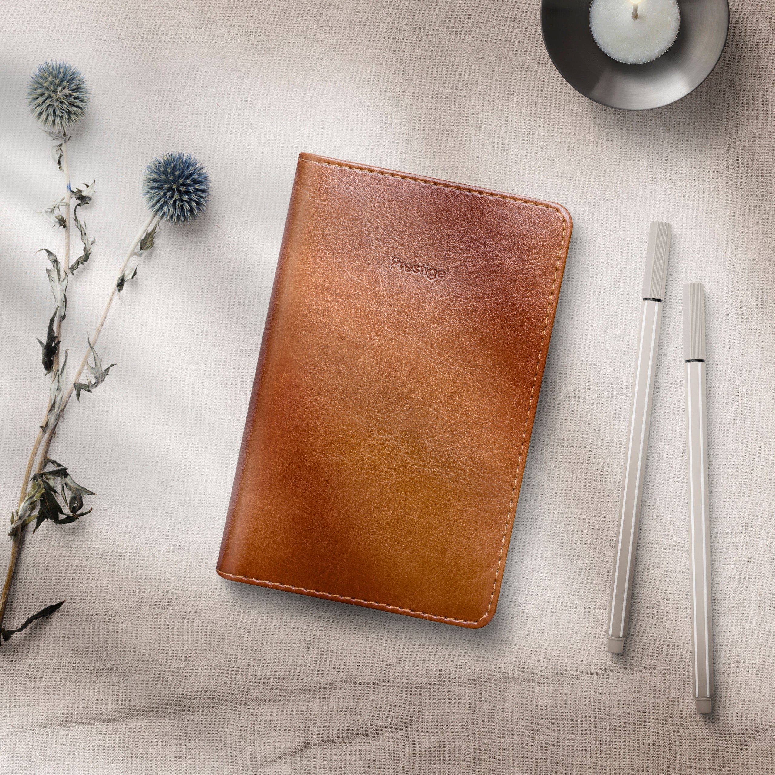 Kalender 2026 Prestige cognac konstläder