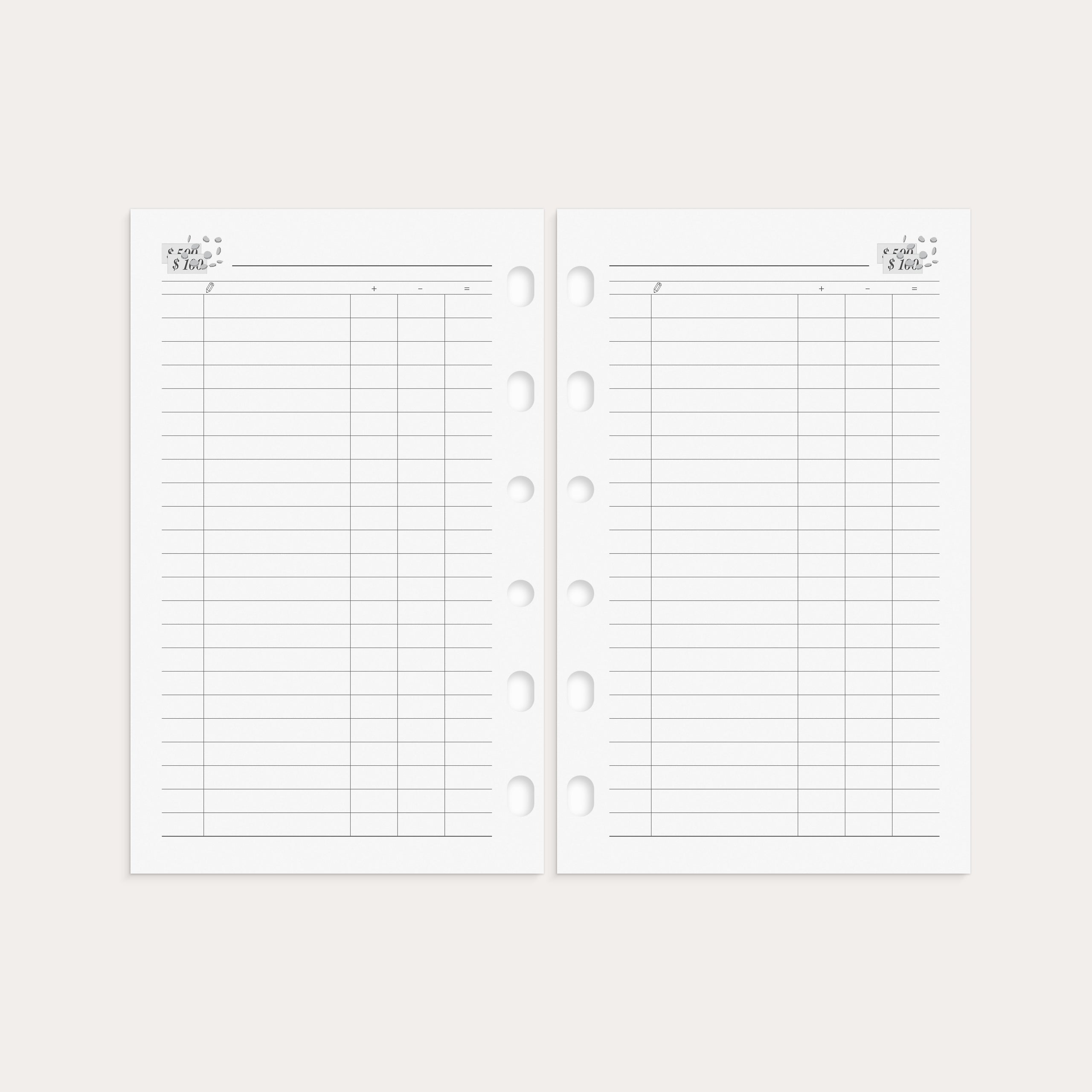 Kalender 2026 Compact Systemkal svart skinn