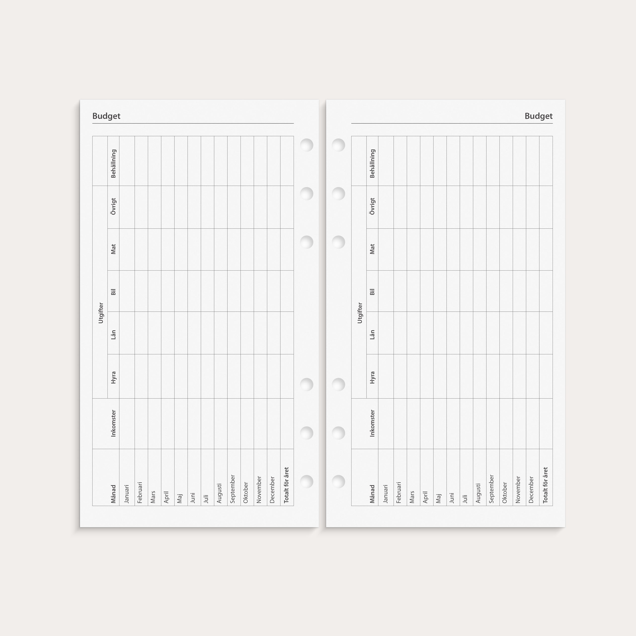 Regent Systemkalender 2026 brunt skinn