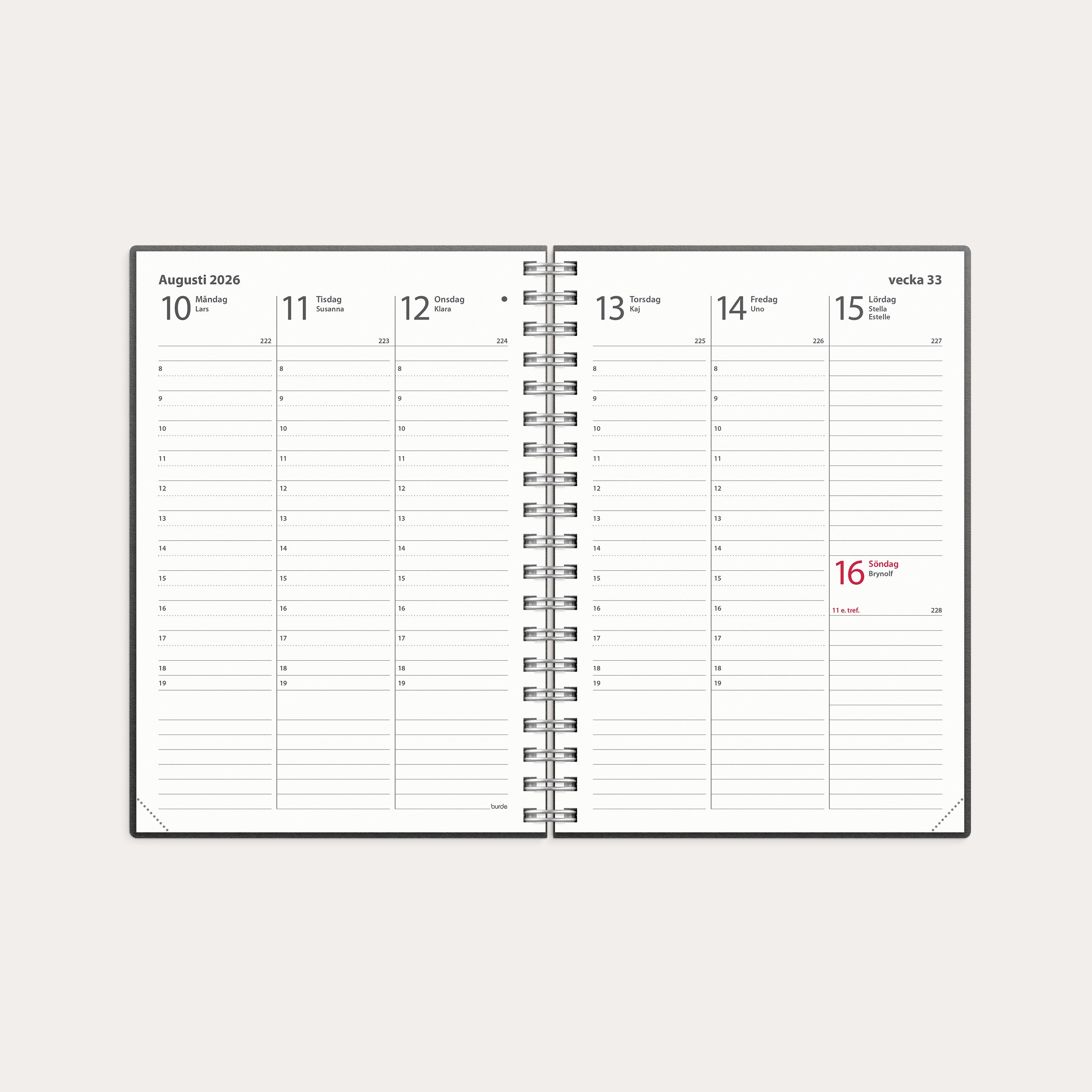 Kalender 2026 Weekly A6 Eco Line