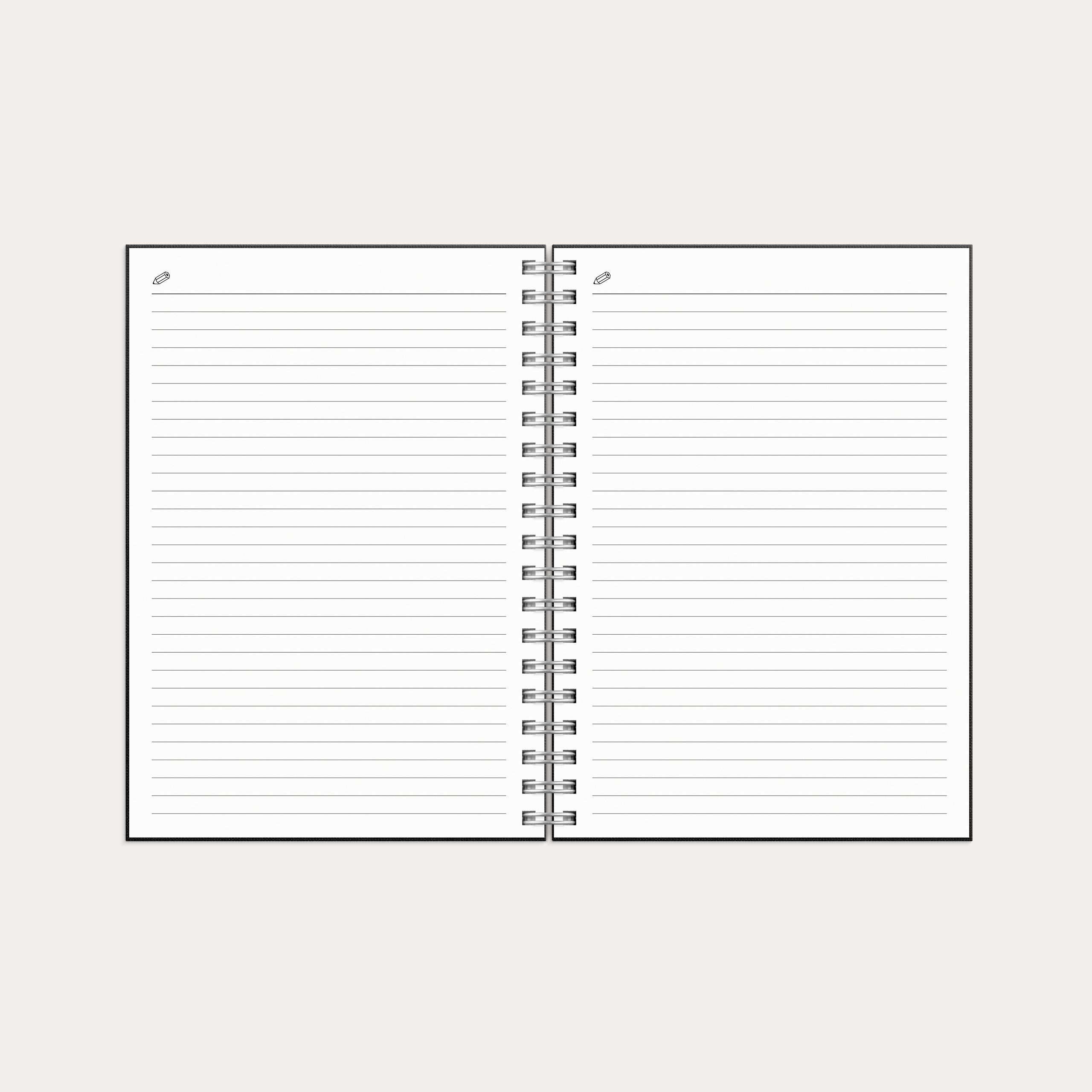 Kalender 2026 Weekly A6 Textile svart