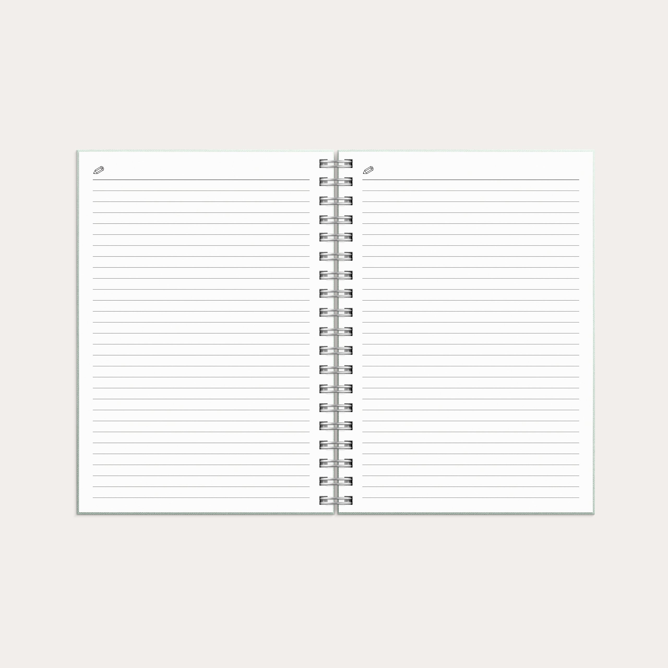 Kalender 2026 Weekly A6 Textile grön