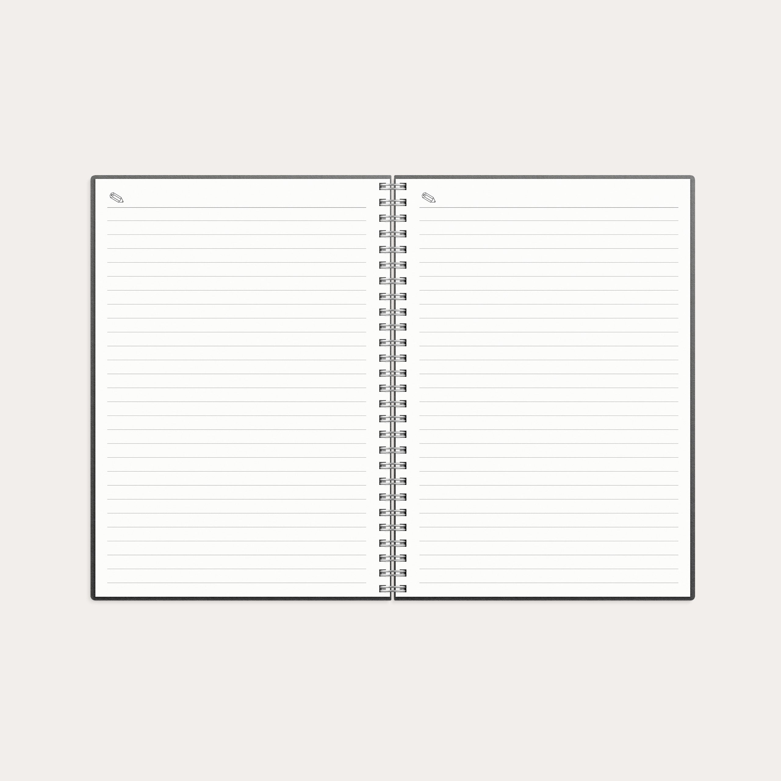Kalender 2026 Weekly A5 beige konstläder Tora