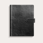 Dagbok 2026 svart konstläder