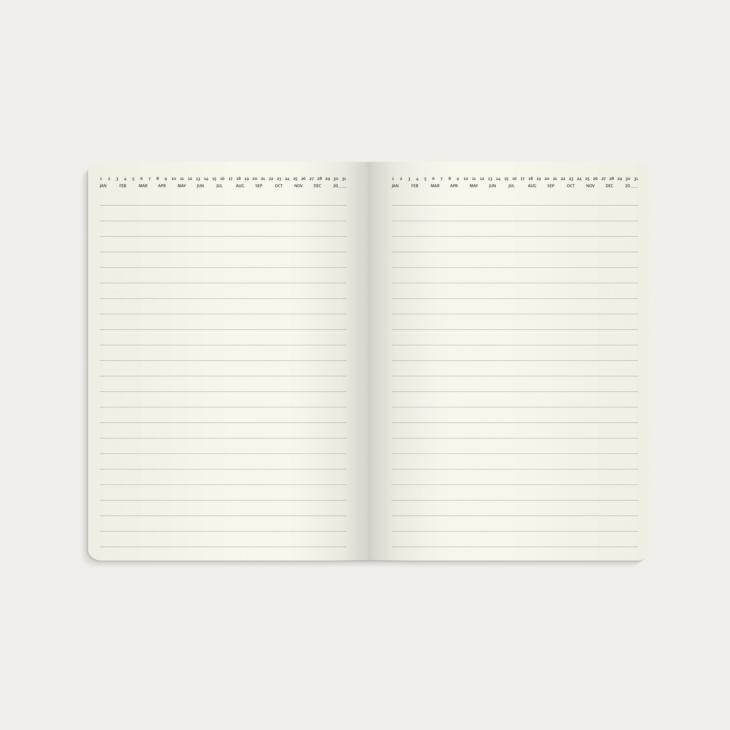 Kalender 2026 Stor Veckokalender Forma Deluxe svart