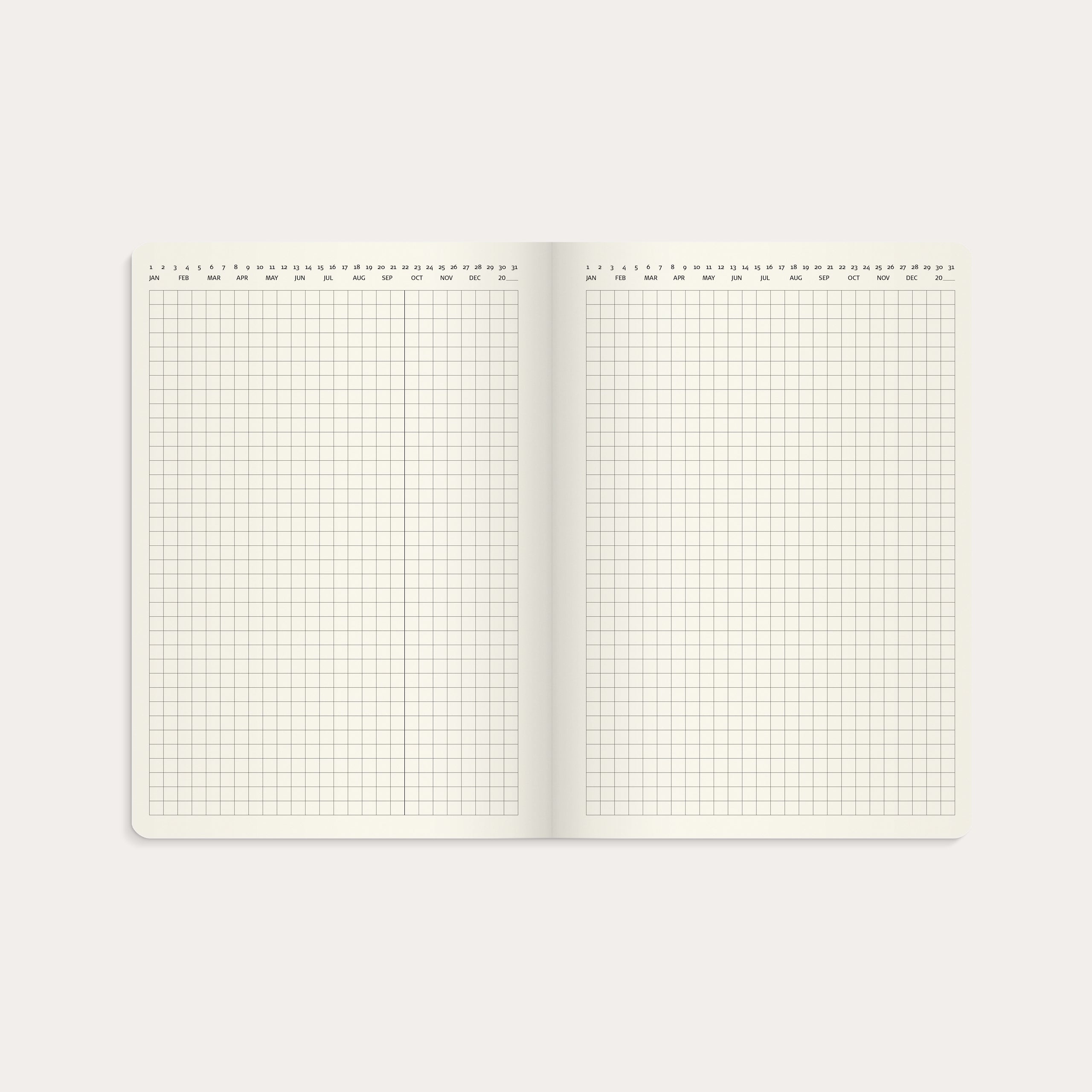 Kalender 2026 Stor Veckokalender Forma Deluxe svart