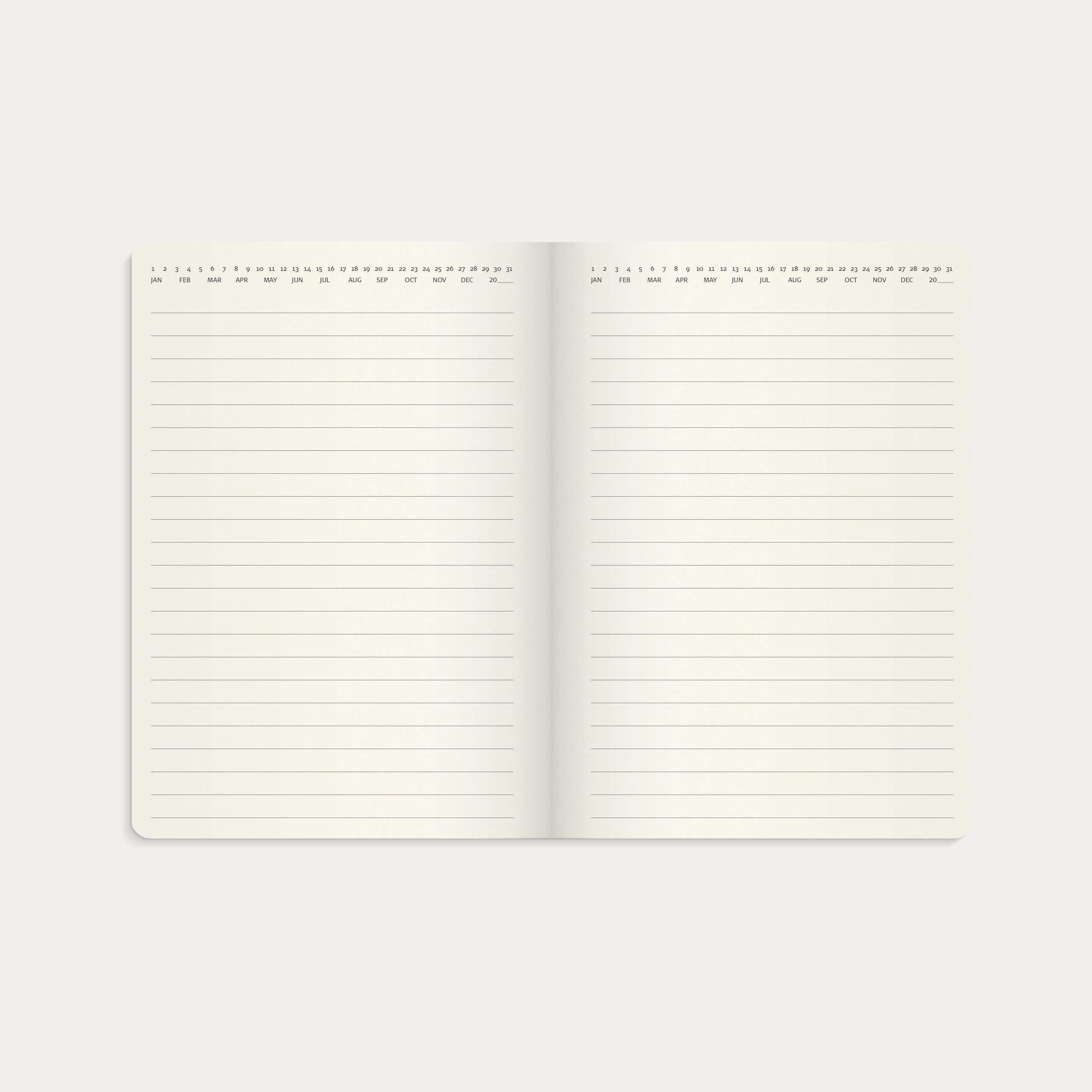 Kalender 2026 Liten Veckokalender Forma Deluxe svart