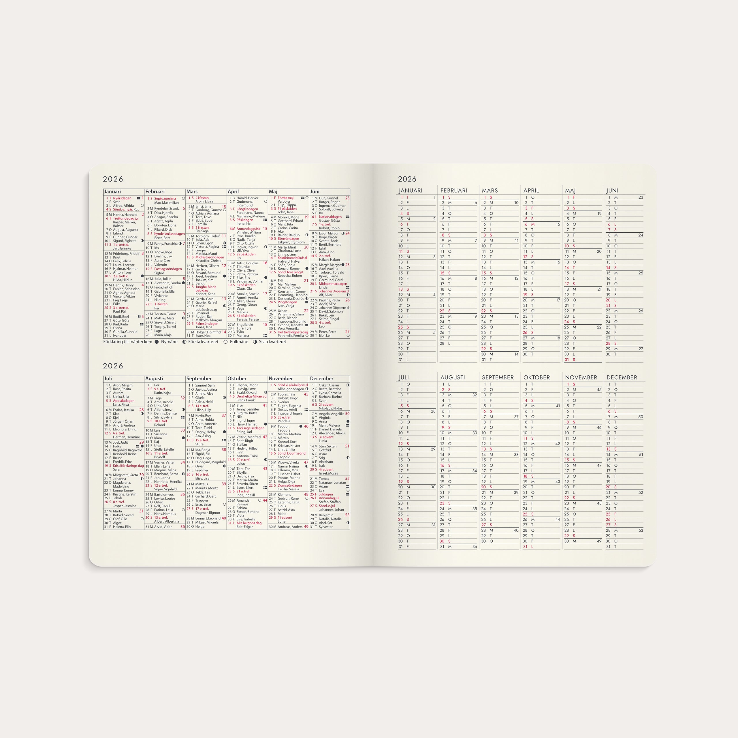 Kalender 2026 Agency Forma Deluxe brun