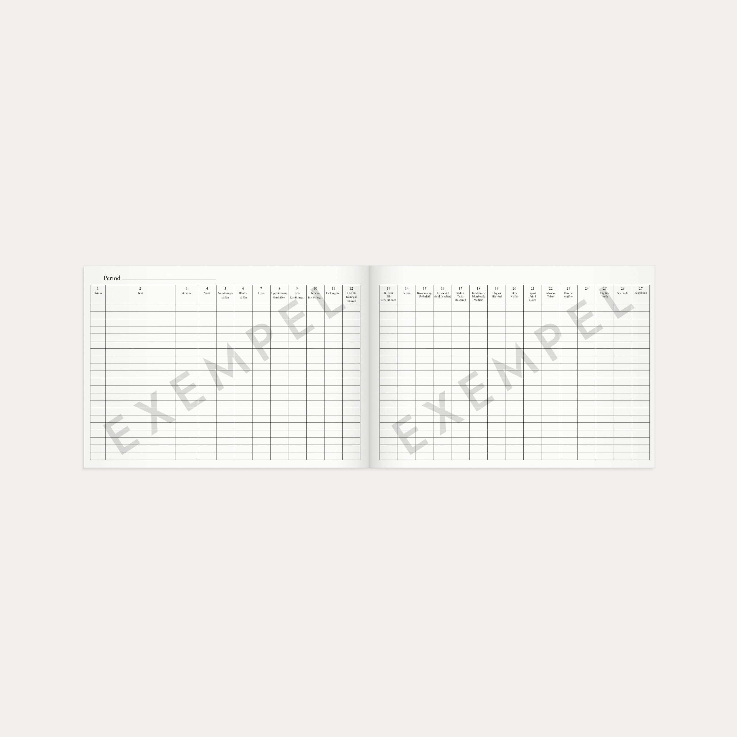 Hushållets kassabok A4L