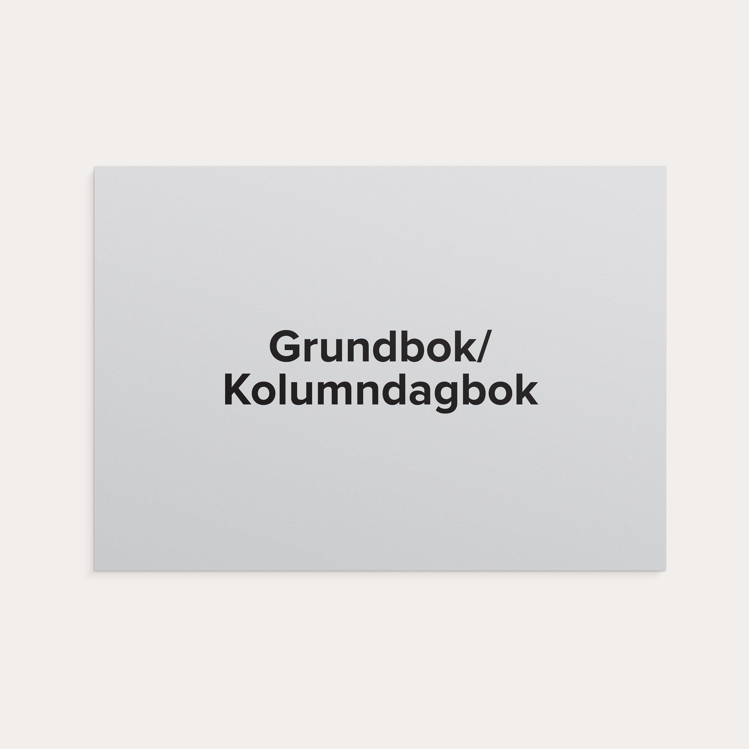 Grundbok/Kolumndagbok A4L