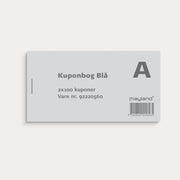 Kuponbog blå 2 x 100 stk.