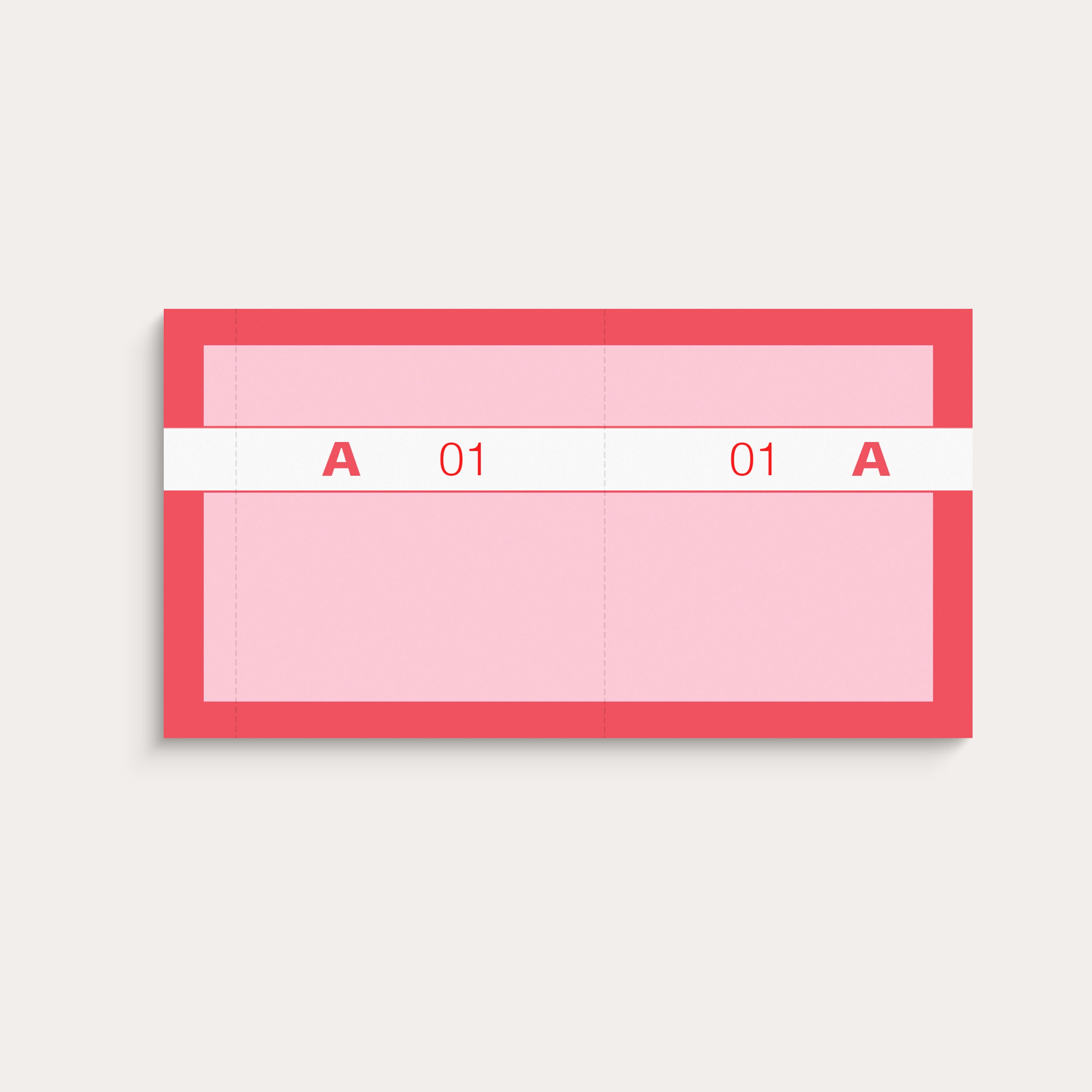 Kuponbog rød 2 x 100 stk.