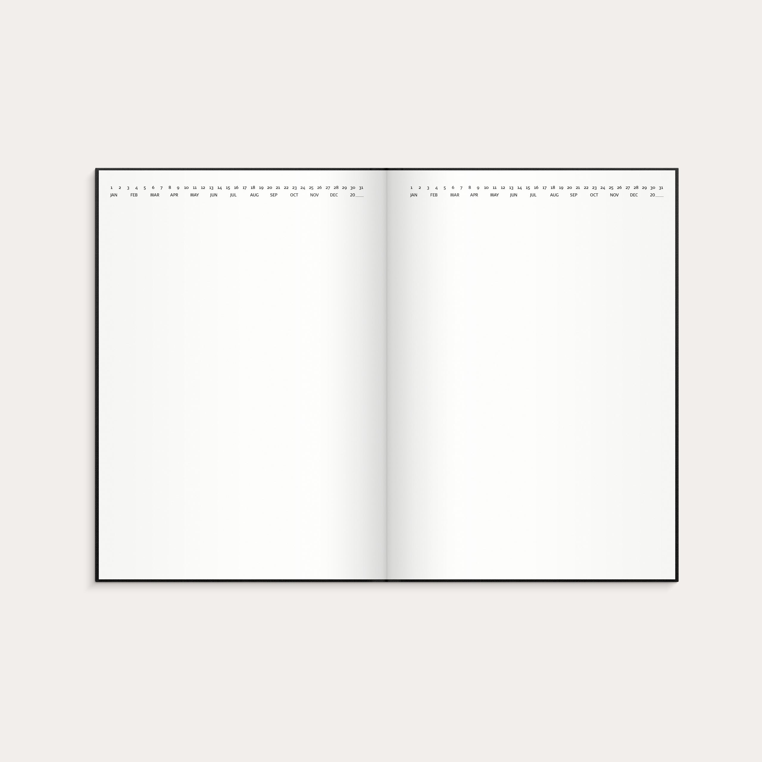 Muistikirja musta pellavatekstiili blanco A5