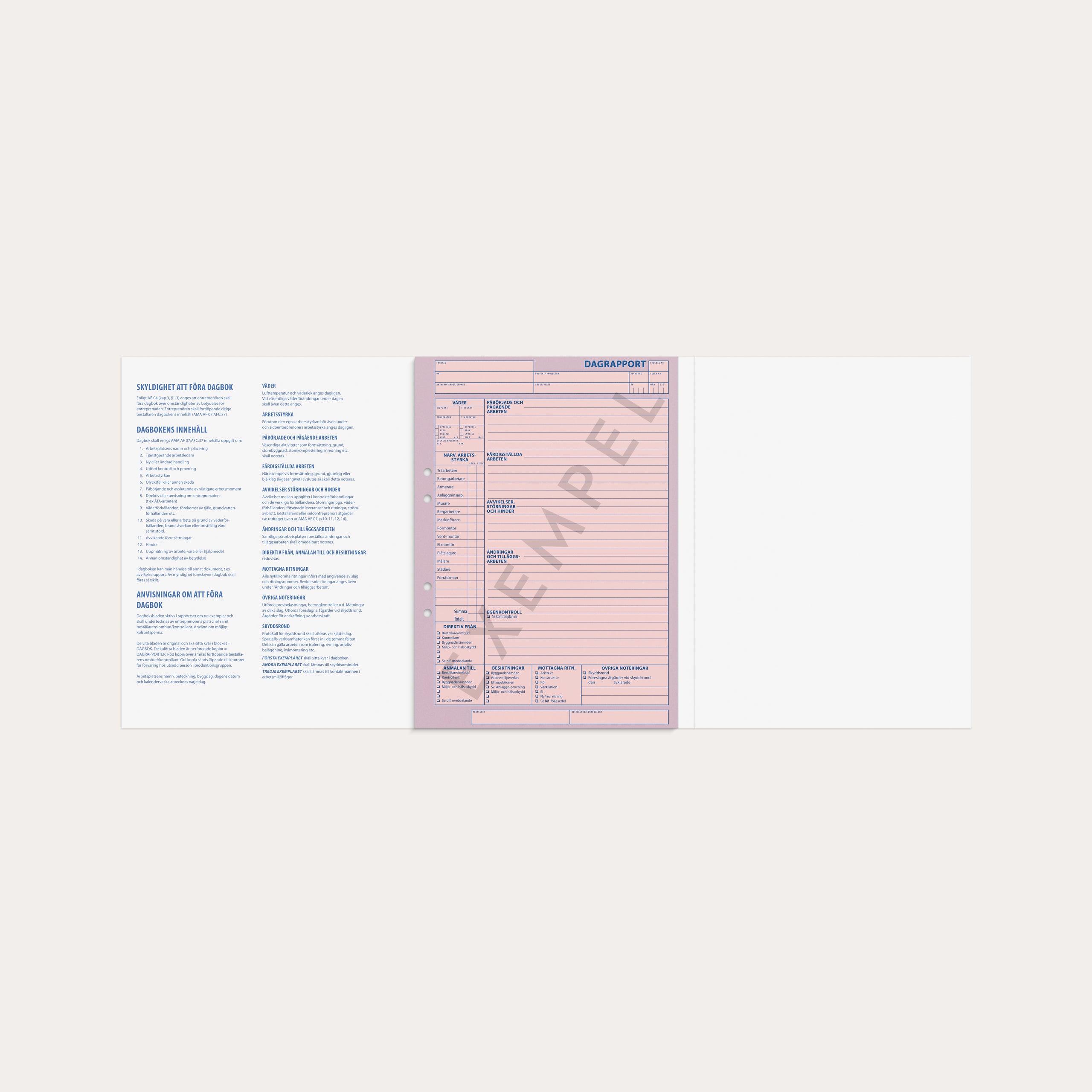 Dagboken för bygg 60 dagar