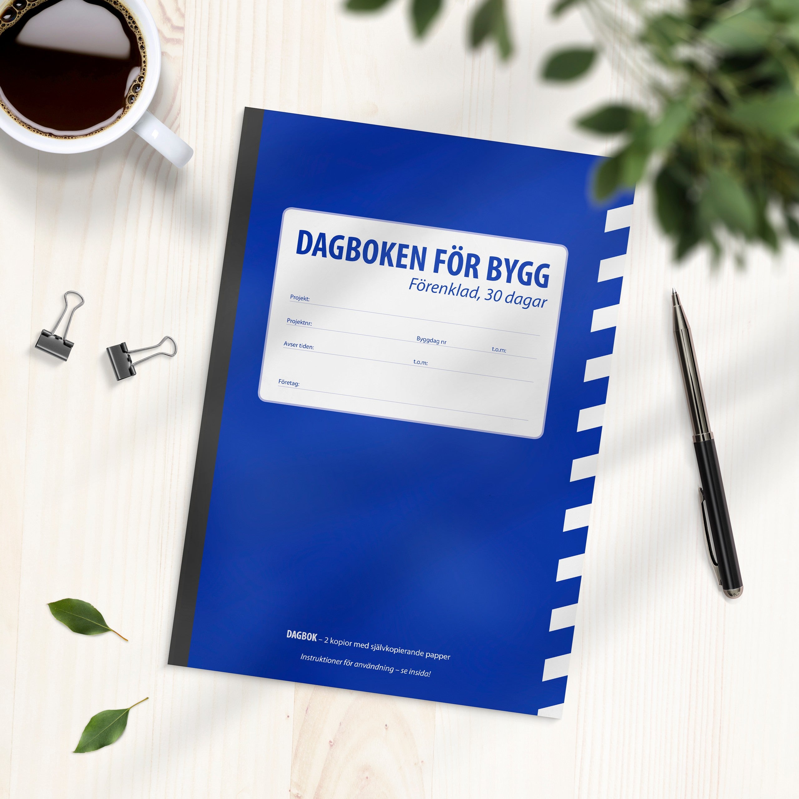 Dagboken för bygg - förenklad 30 dagar