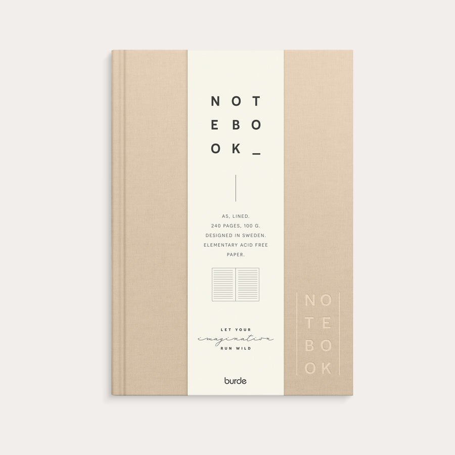 Notizbuch A5 Textile Beige