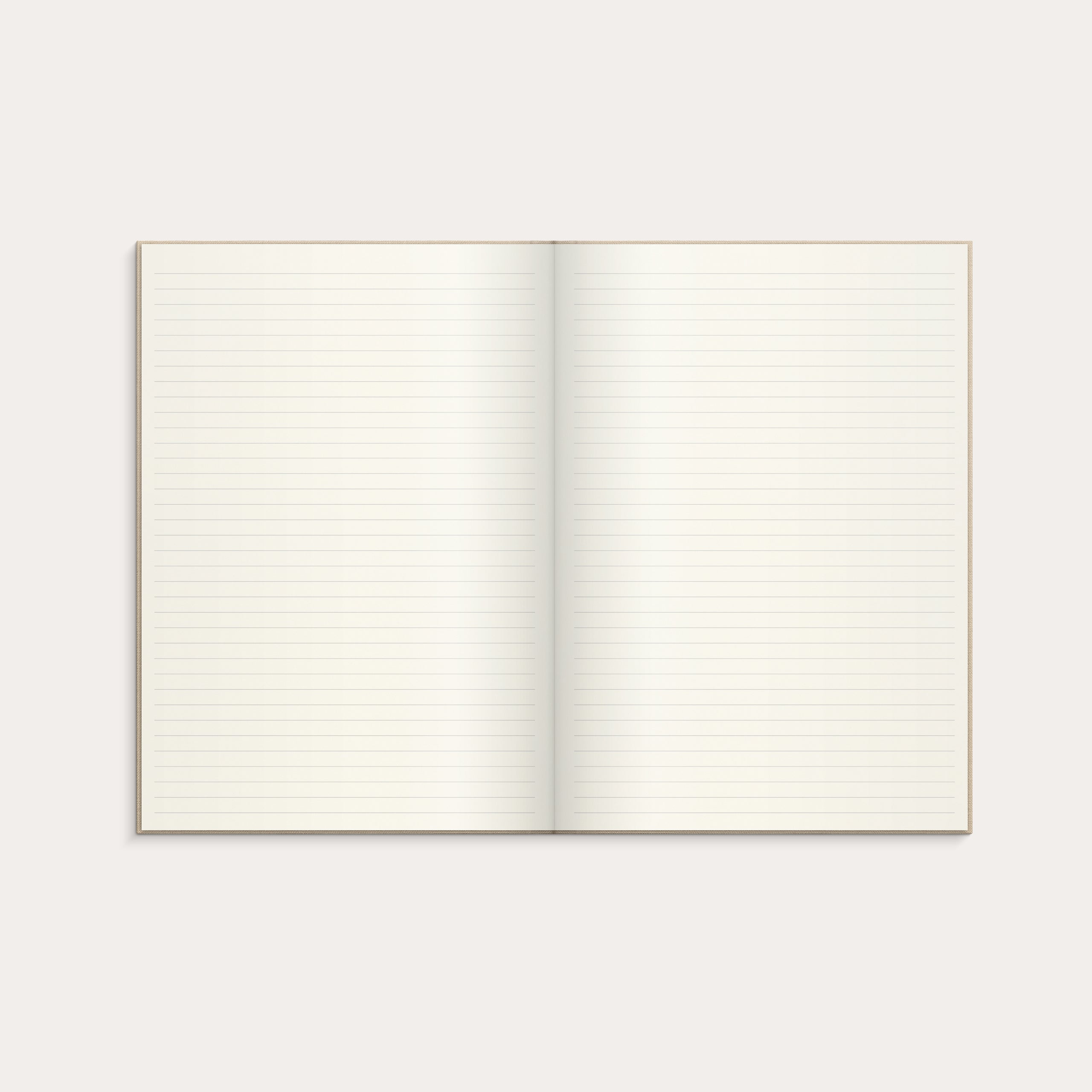 Notebook Textile Beige lined A4