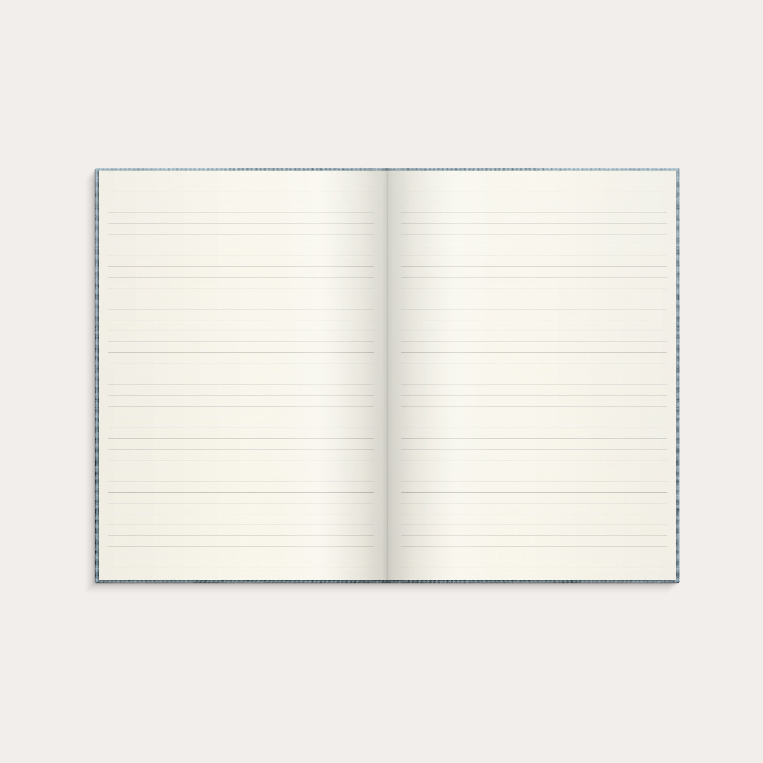 Notebook Textile light blue lined A4