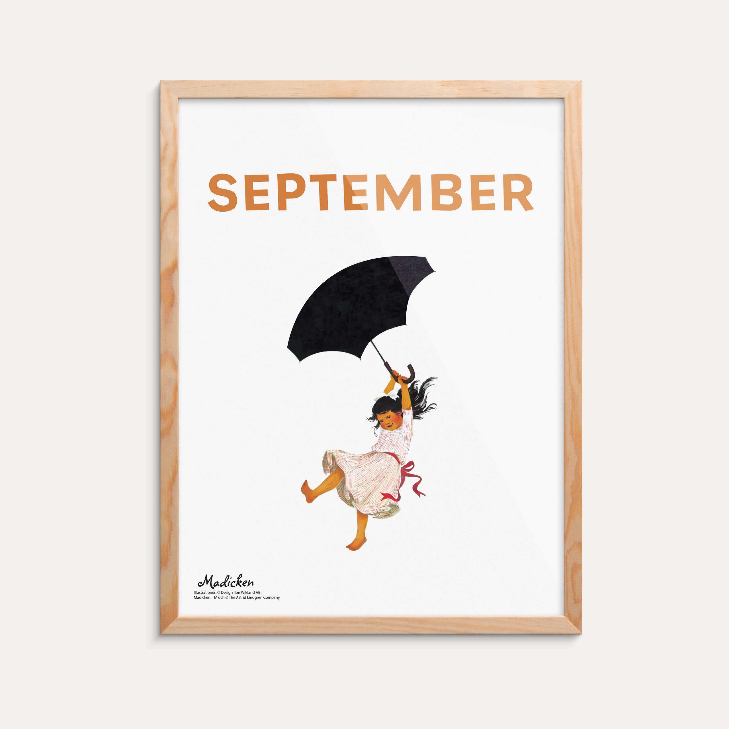 Månadstavla Astrid Lindgren & Ilon Wikland