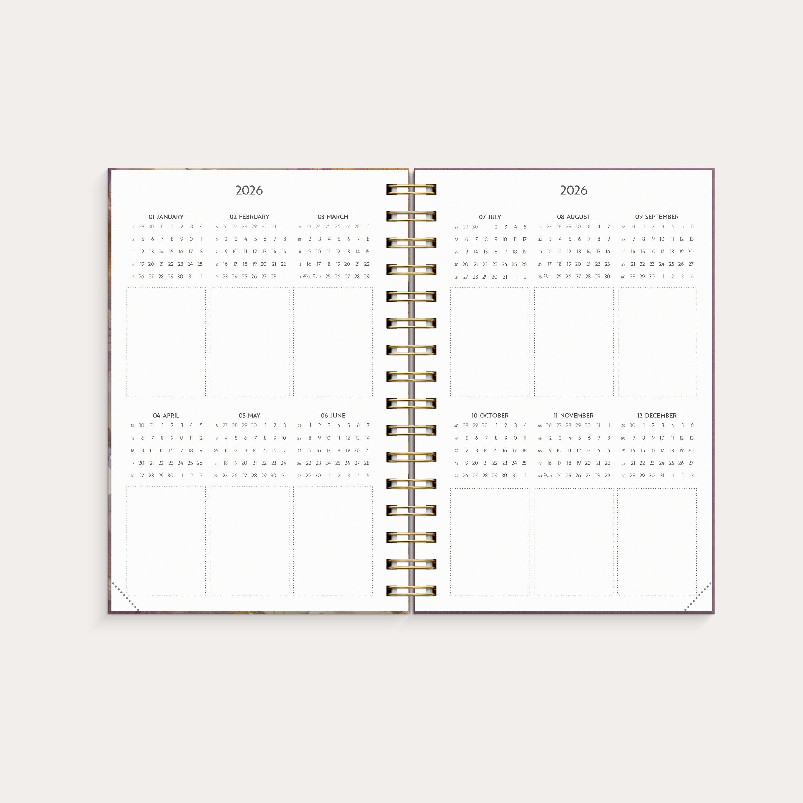 Agenda Tagesplaner Story Stiefmütterchen 2026