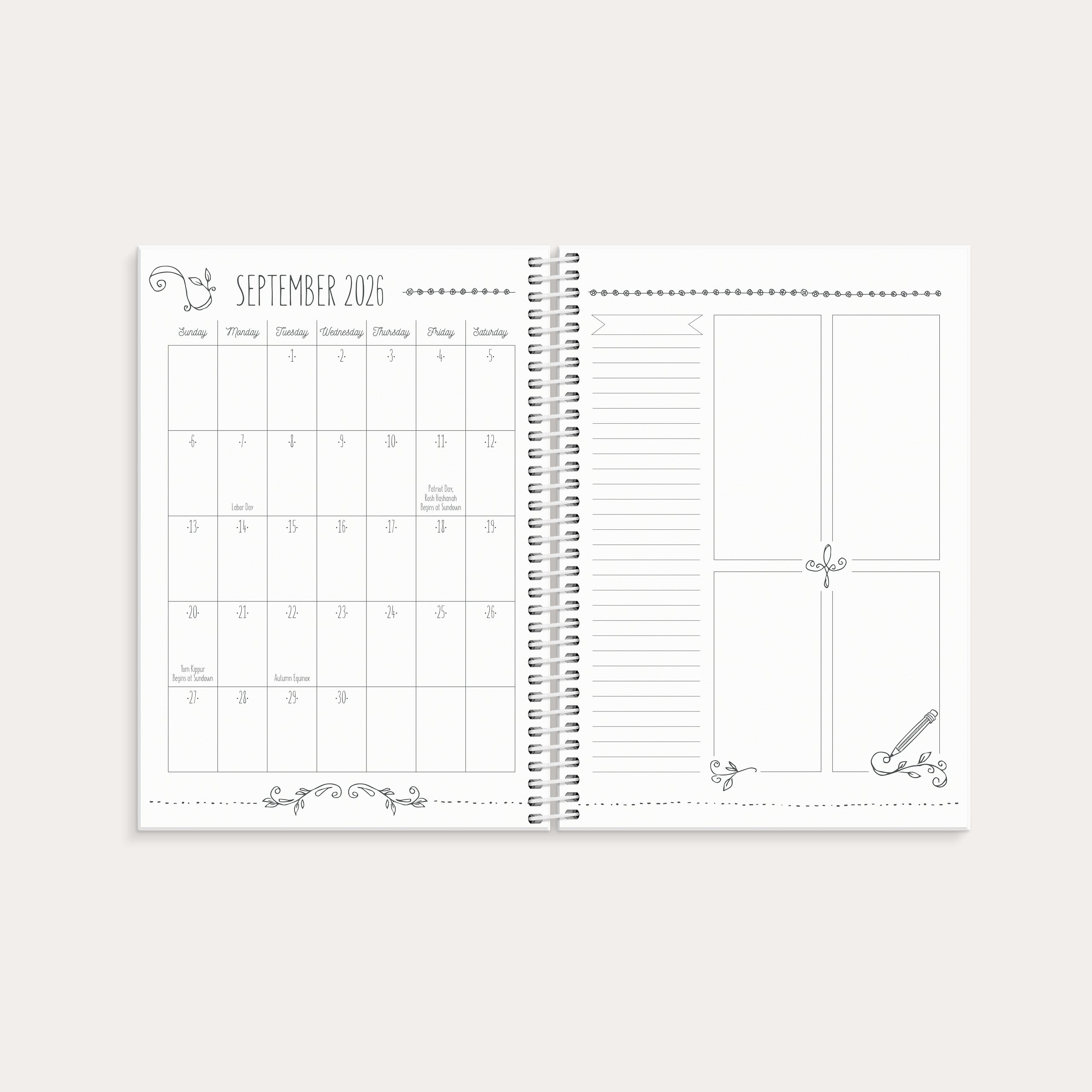 Calendar Doodle 2026