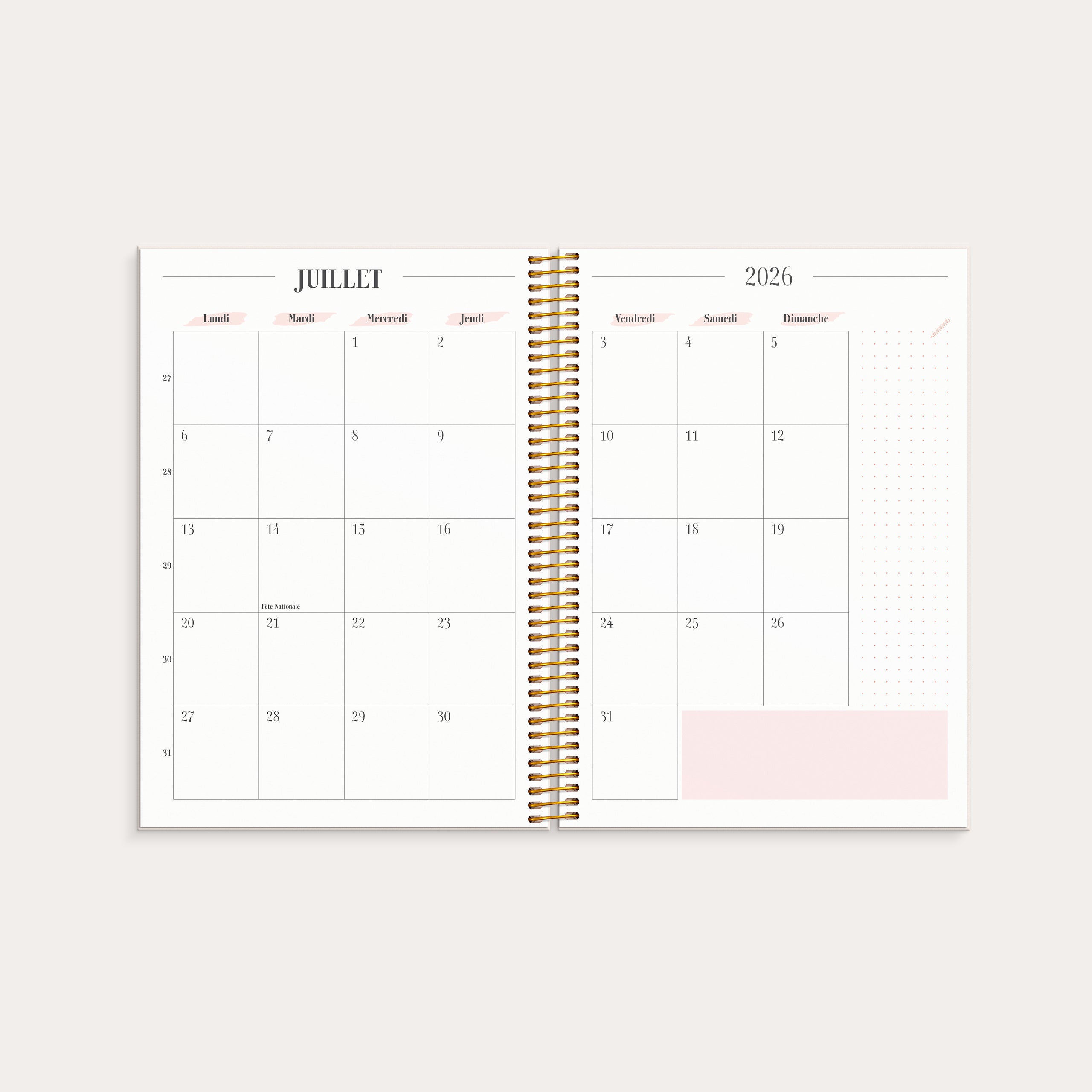 Life Planner Pink 2026