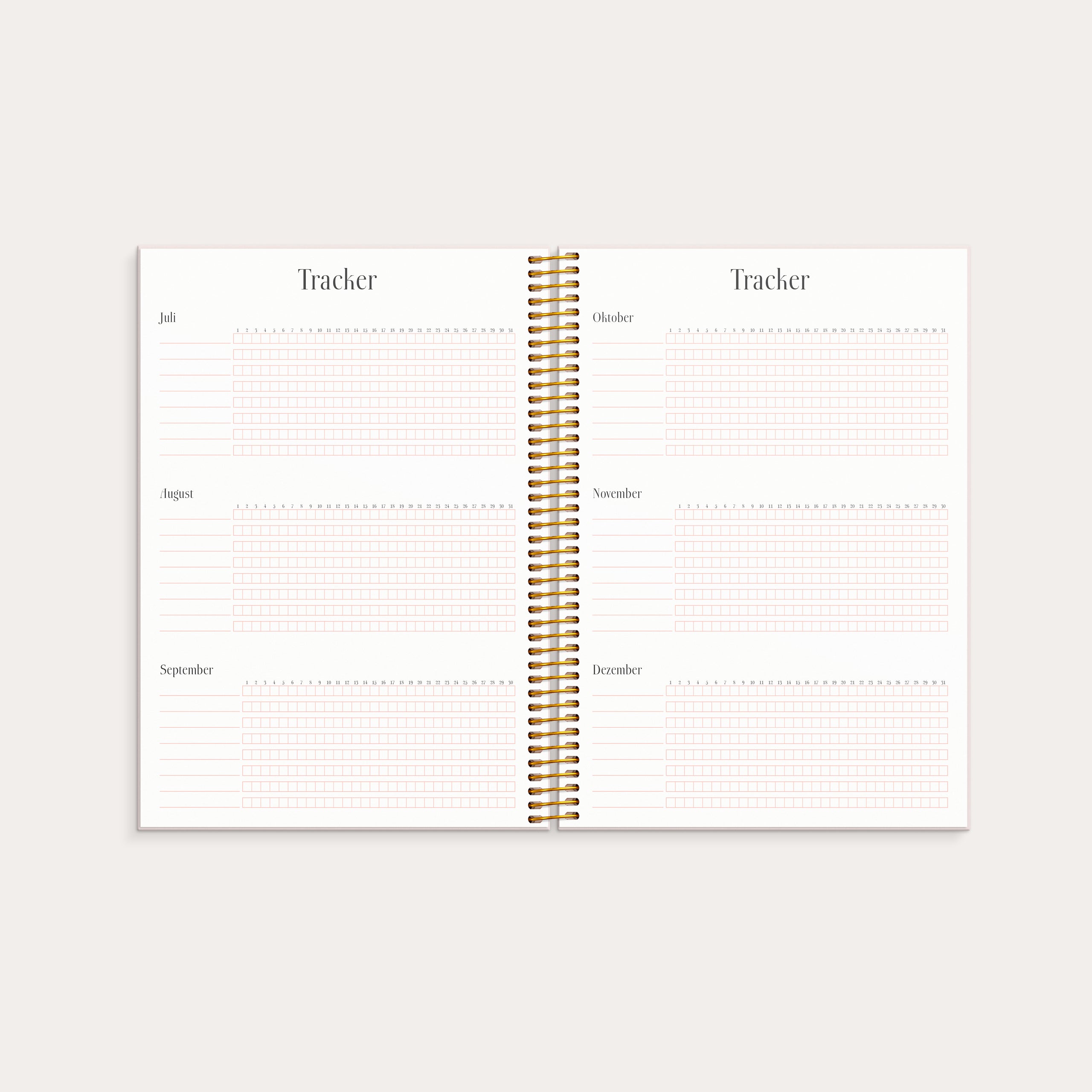 Life Planner Pink Horizontal 2026