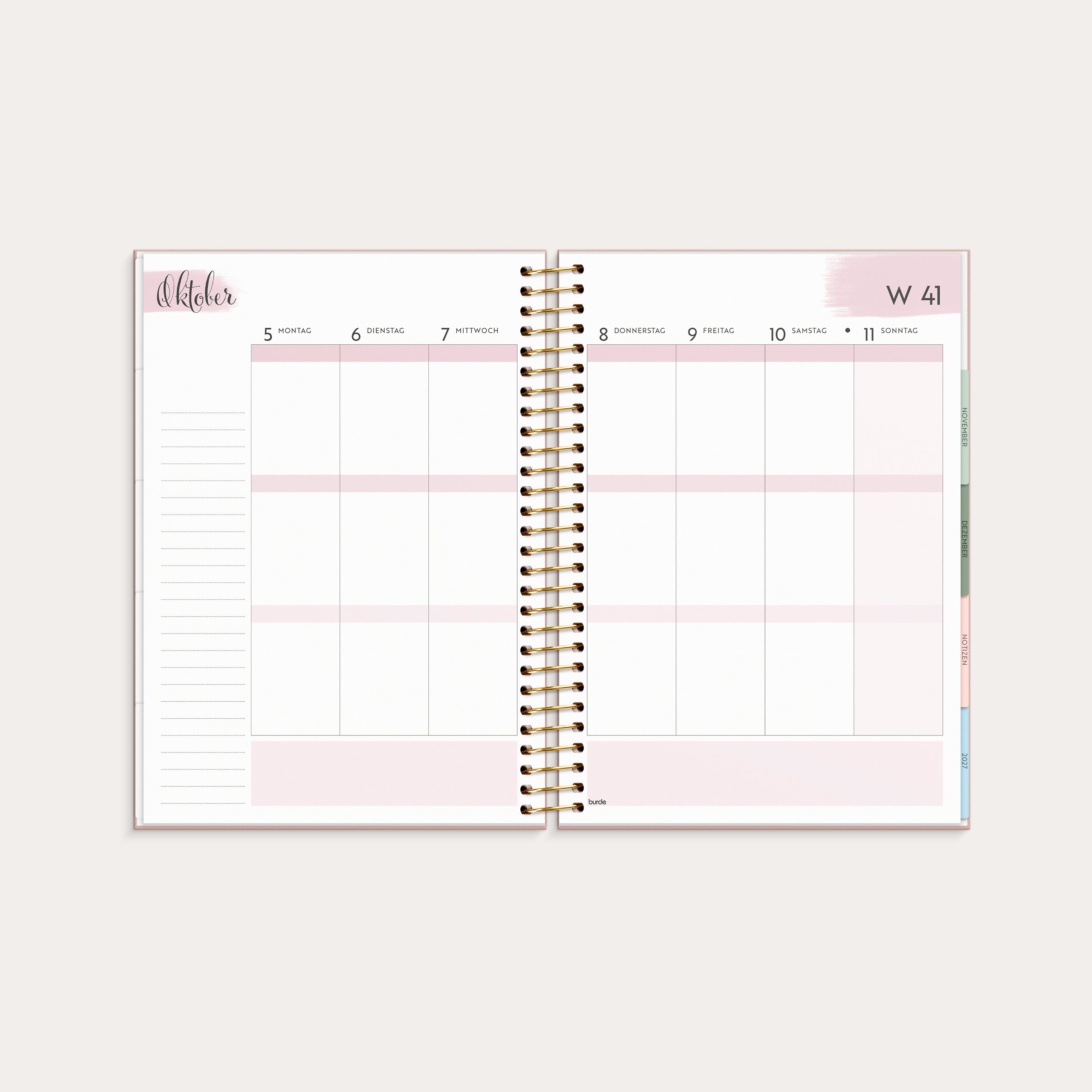 Life Organizer 2026 Rosa